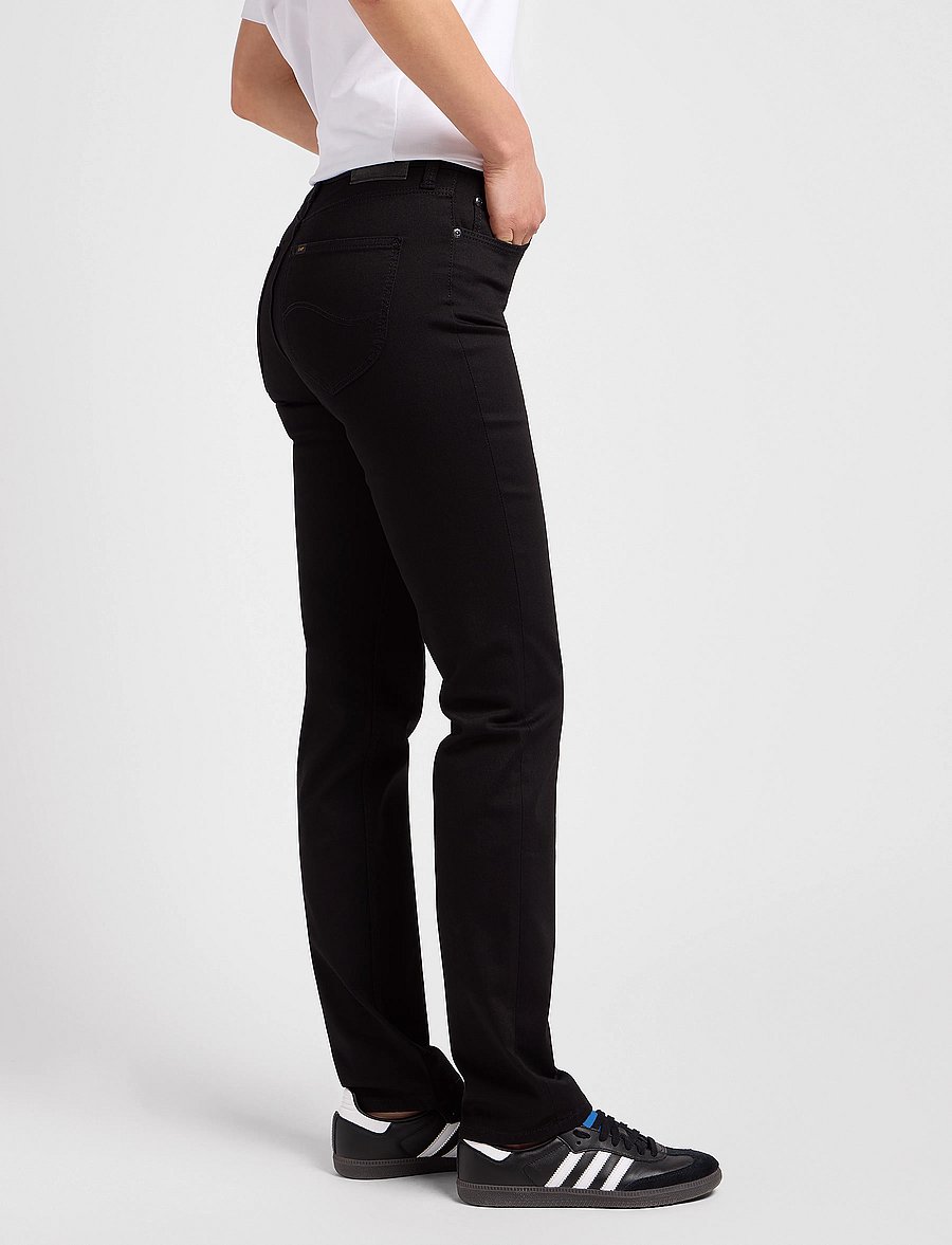 Lee Jeans - MARION STRAIGHT - gerade jeans - black rinse - 5