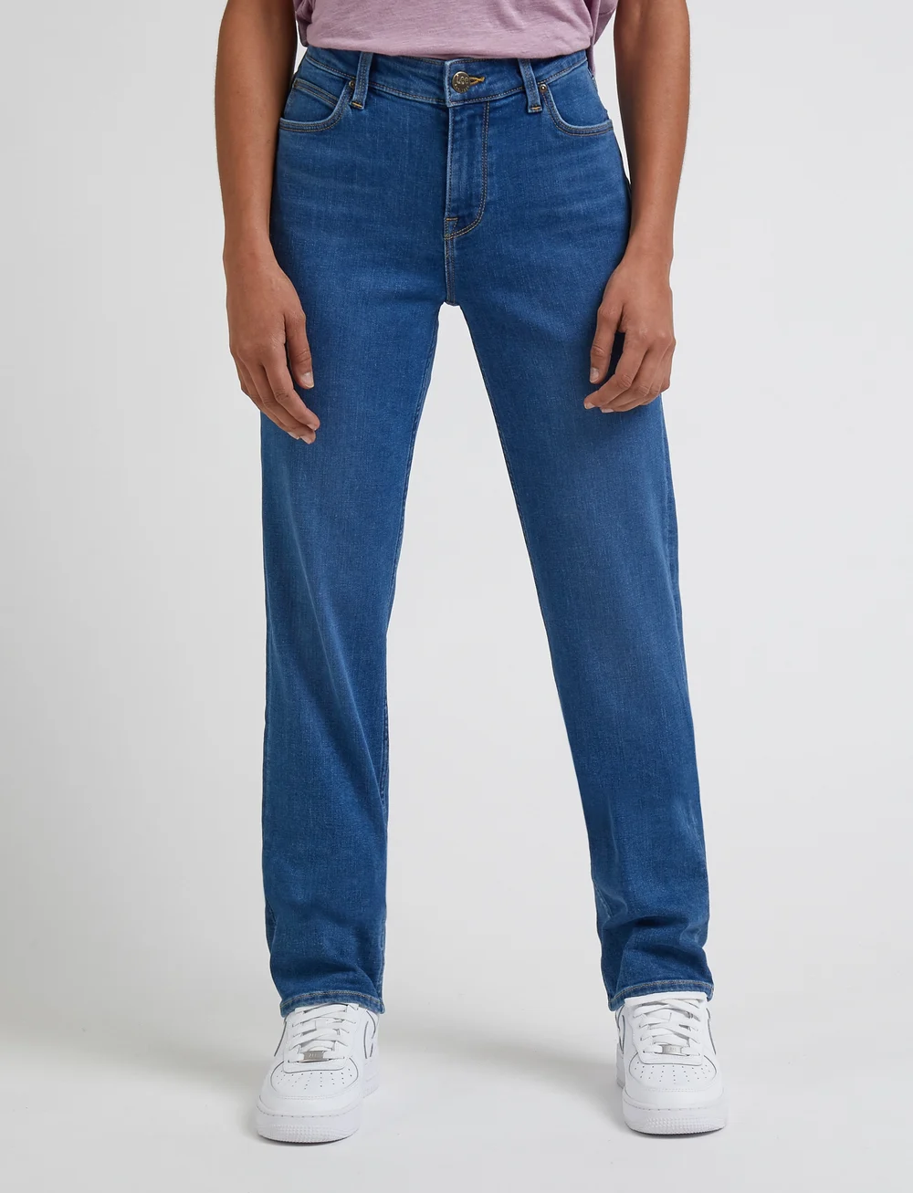 Lee Jeans - Marion Straight - utsvängda jeans - mid ada - 0