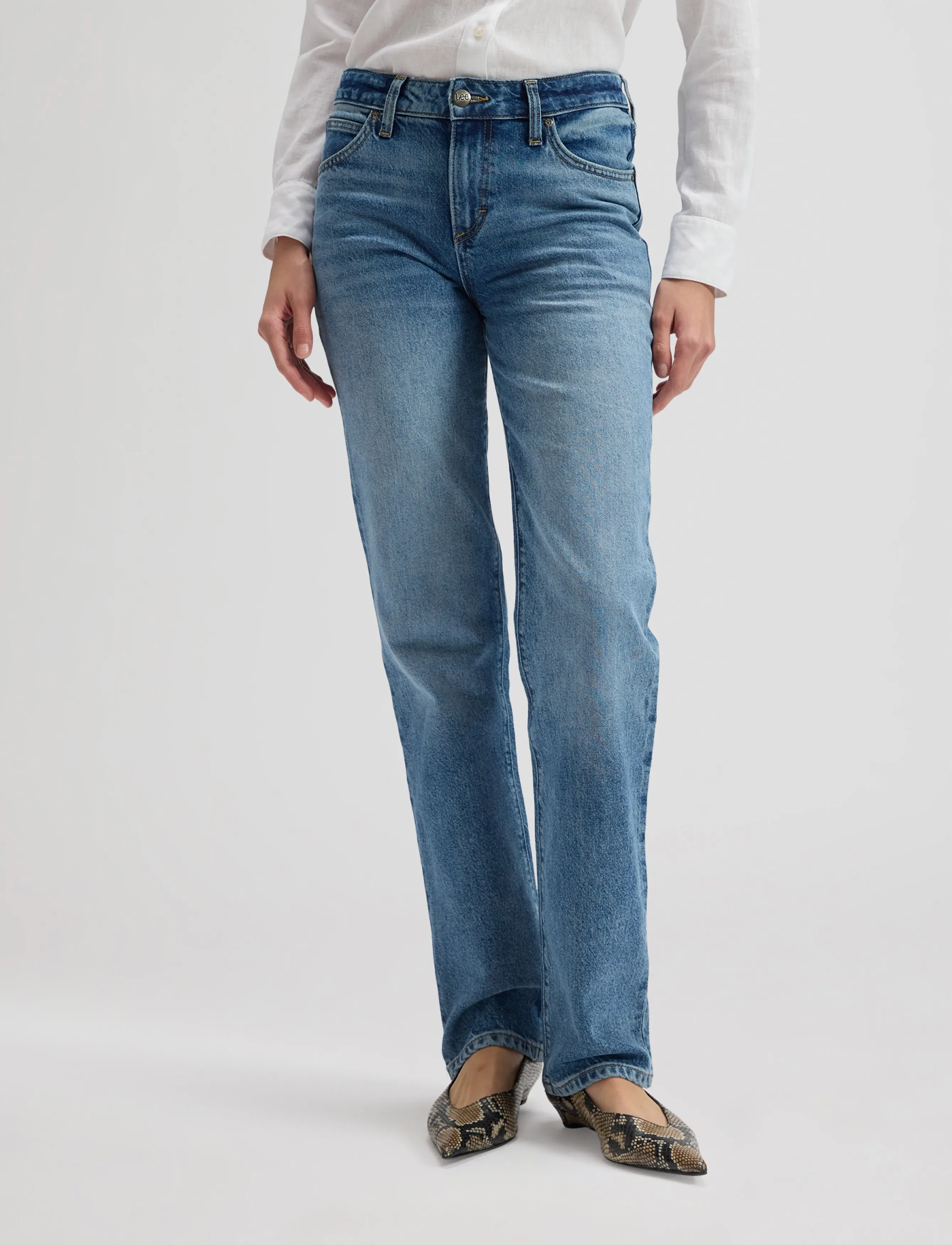 Lee Jeans London, 29 x 29, Jeans, Blau - Straight-regular, Frauen