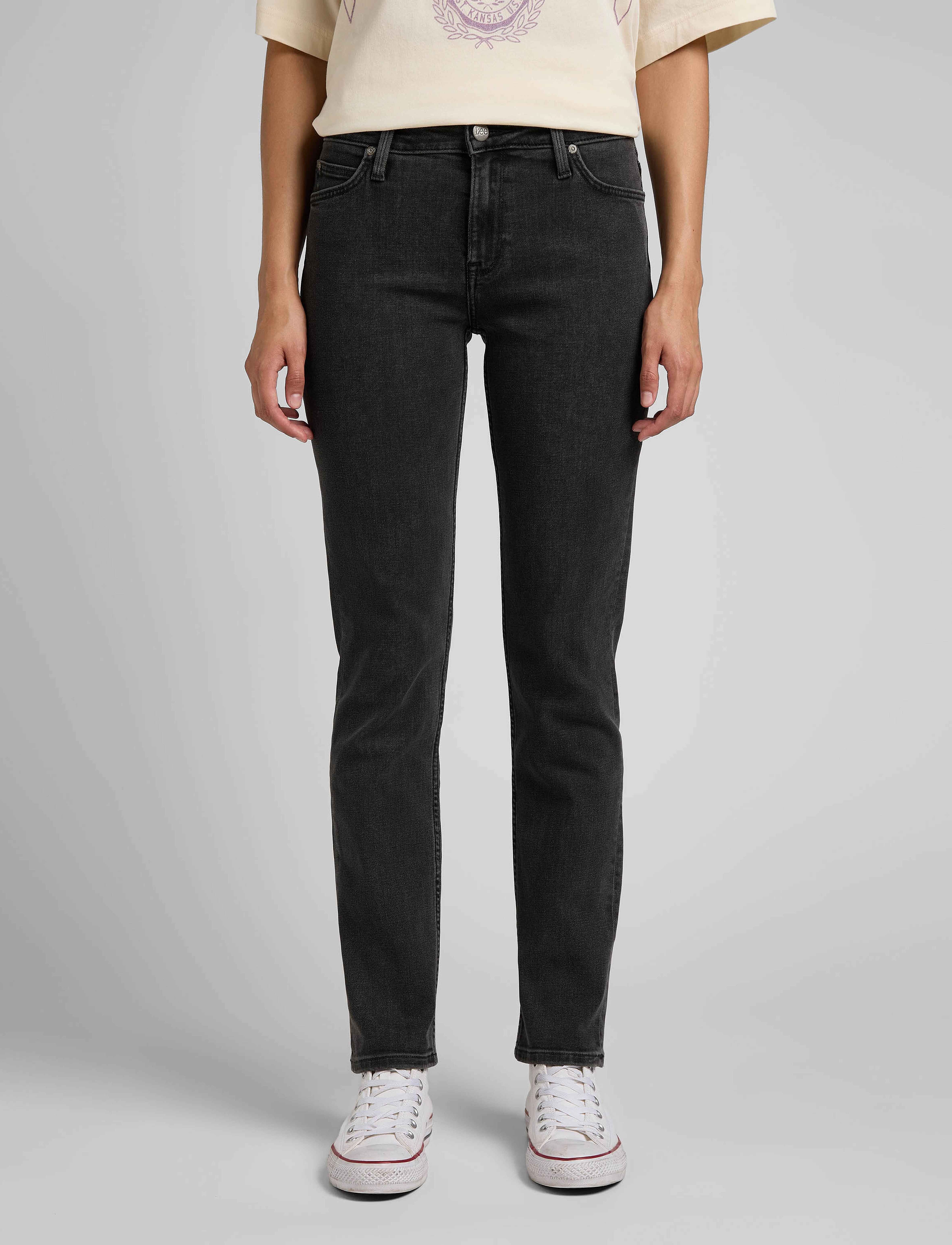 Lee Jeans - ELLY - black mid stone - 3