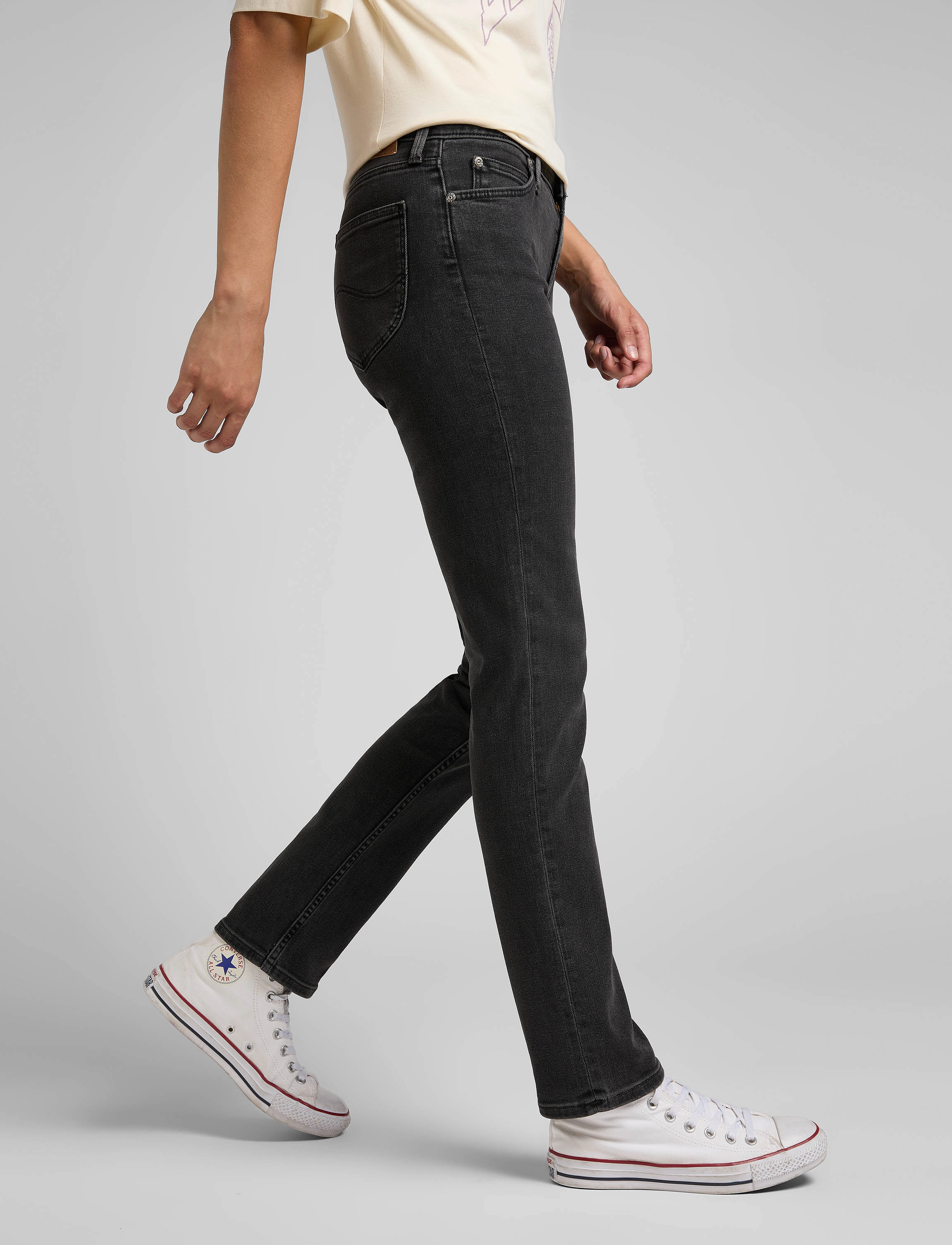Lee Jeans - ELLY - black mid stone - 5