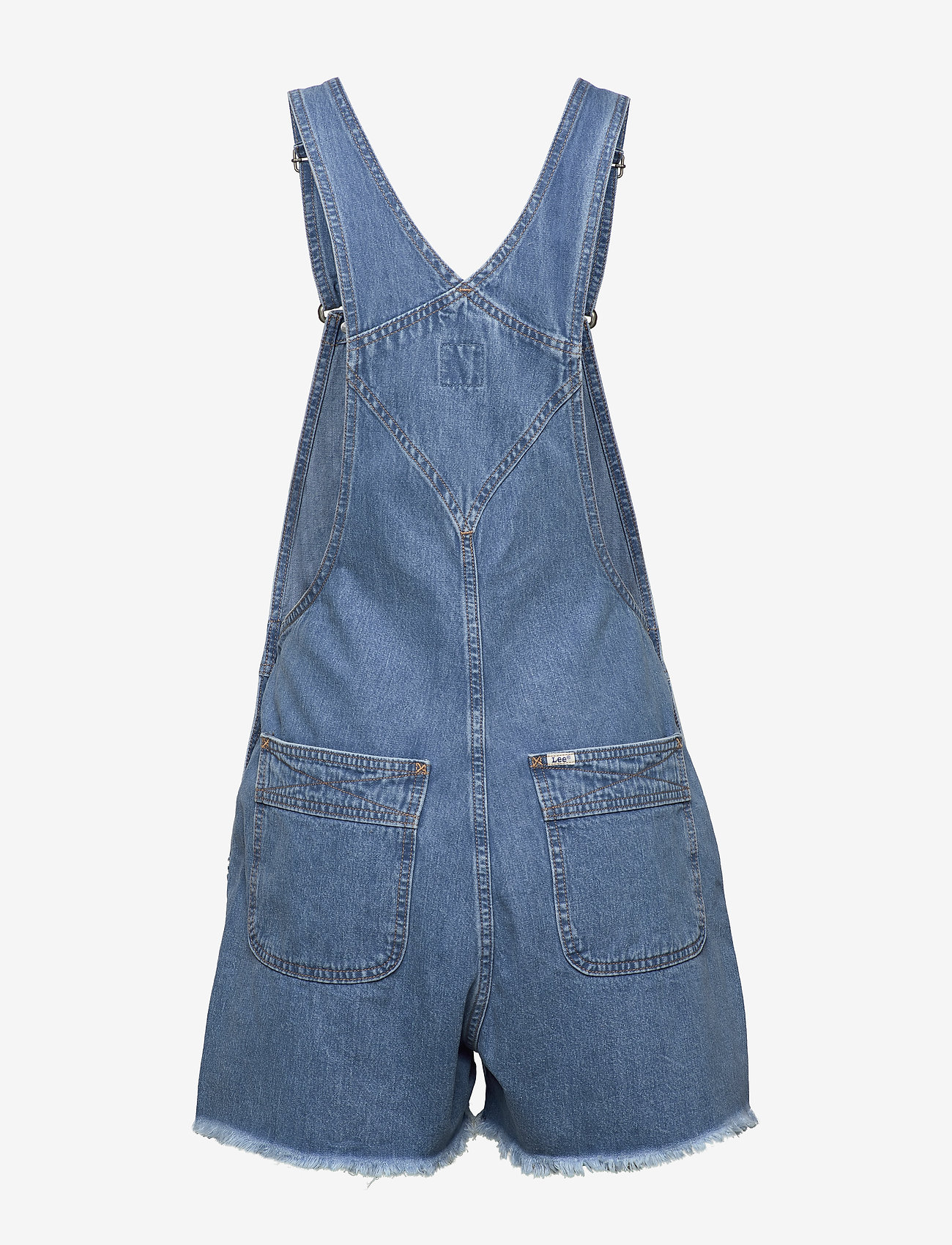 Lee Jeans - BIB SHORT - light trashed - 1