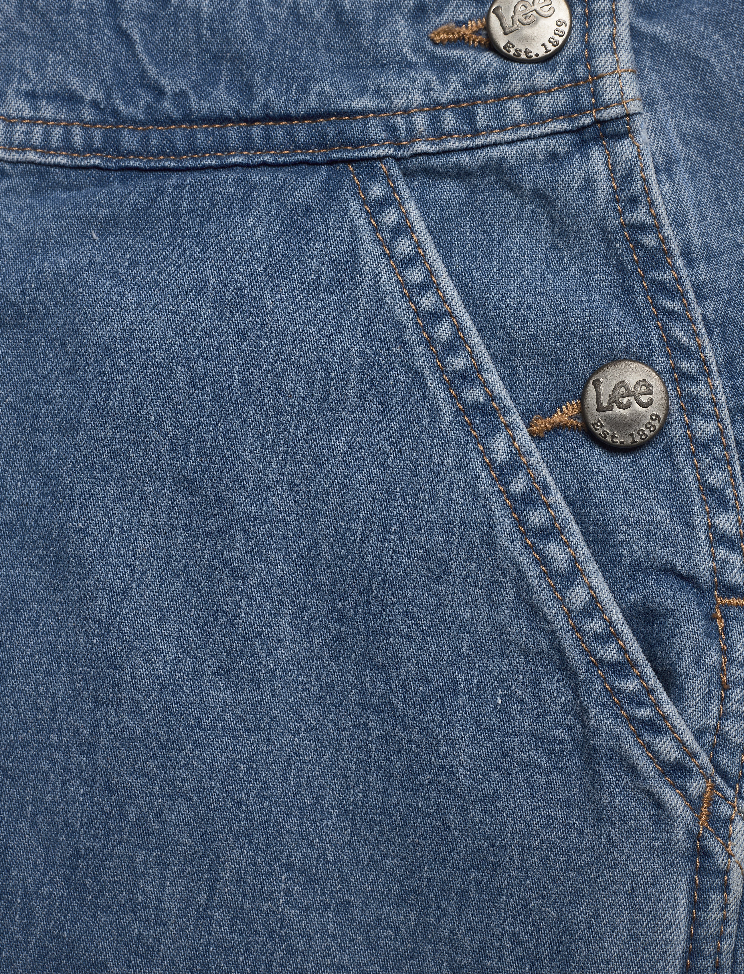 Lee Jeans - BIB SHORT - light trashed - 3