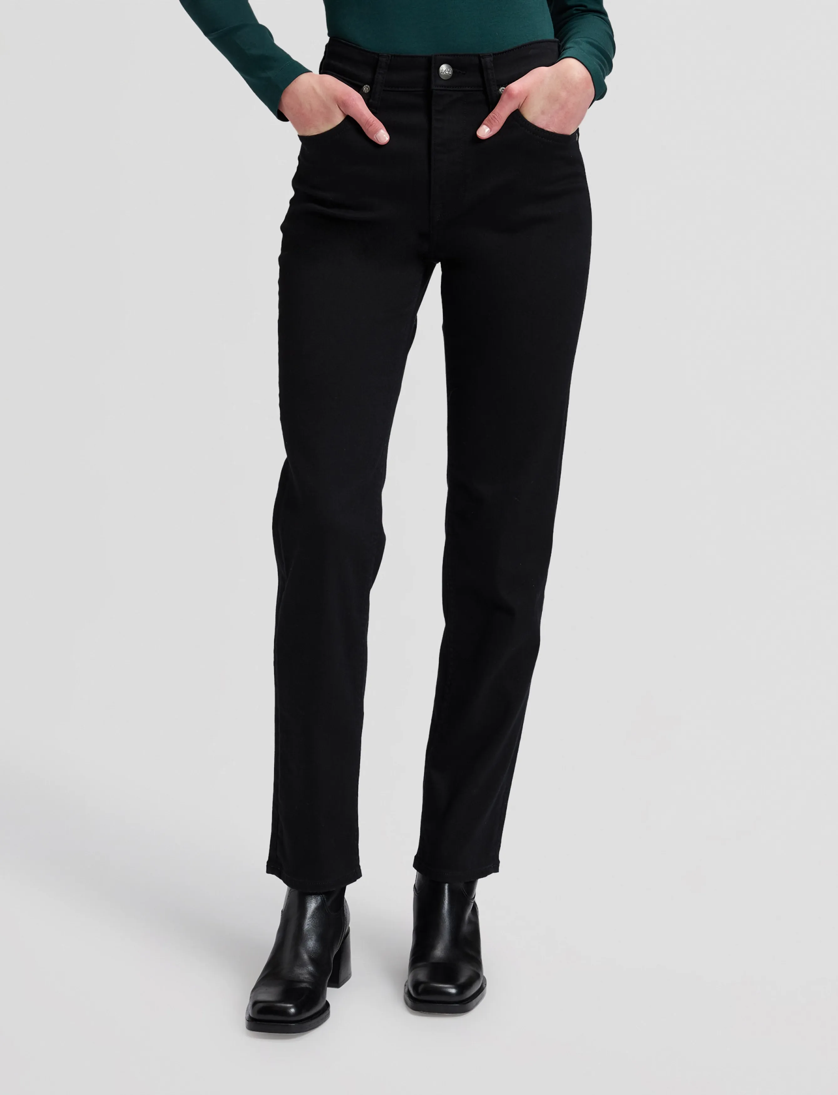 Lee Jeans Carol, 29 x 29, Jeans, Schwarz - Straight-regular, Frauen