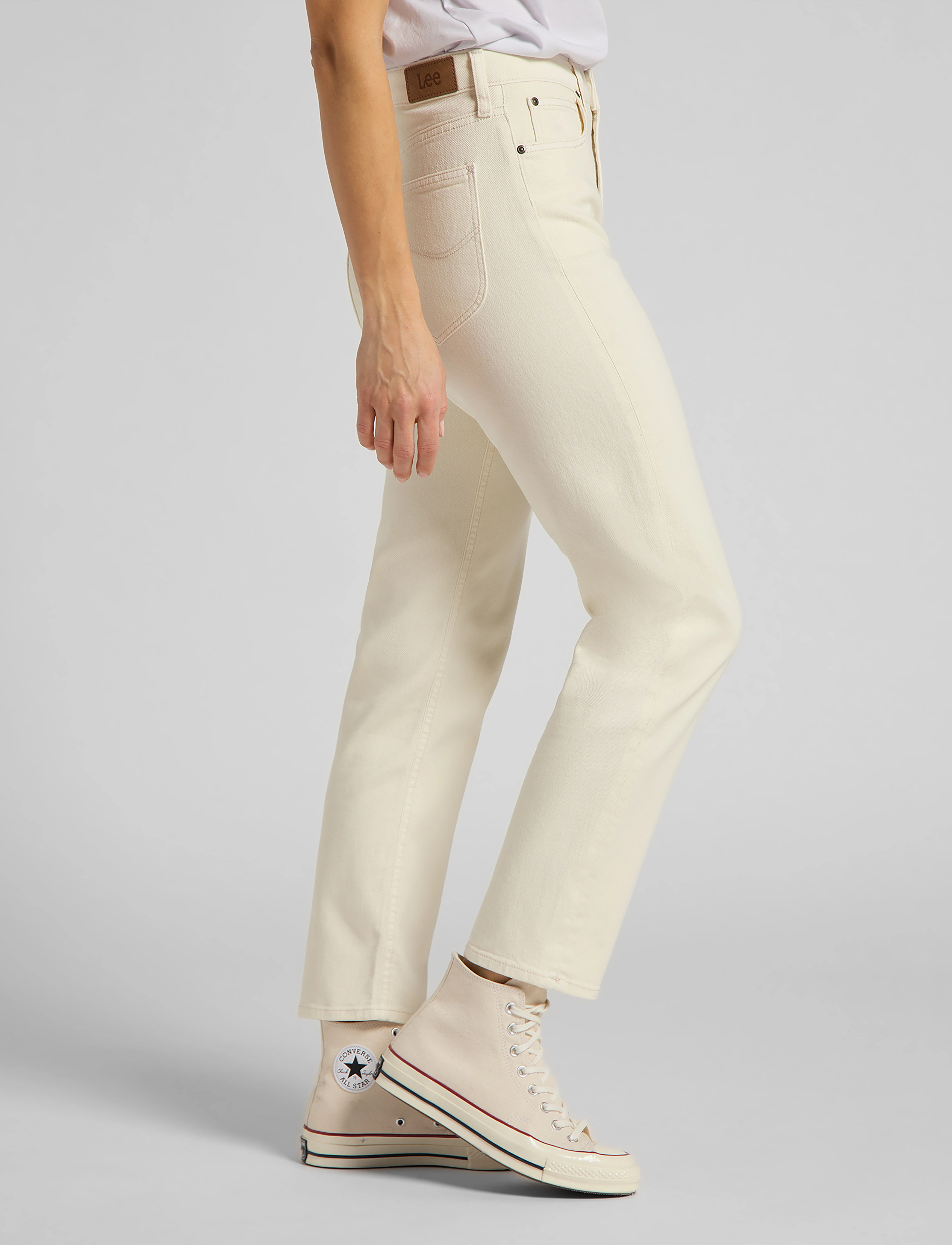 Lee Jeans - CAROL - straight jeans - ecru - 5