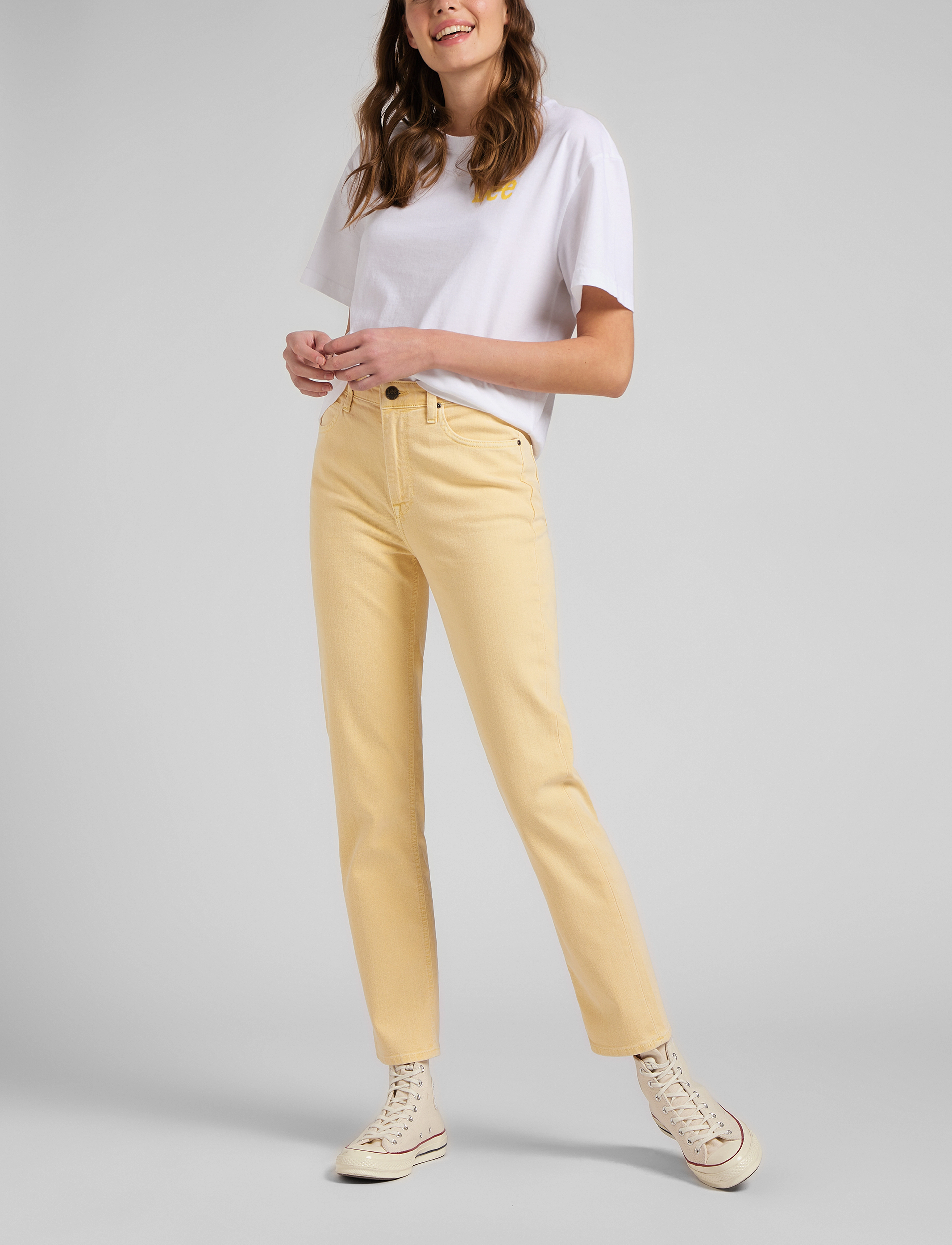 Lee Jeans - CAROL - sirge säärega teksad - sand - 4