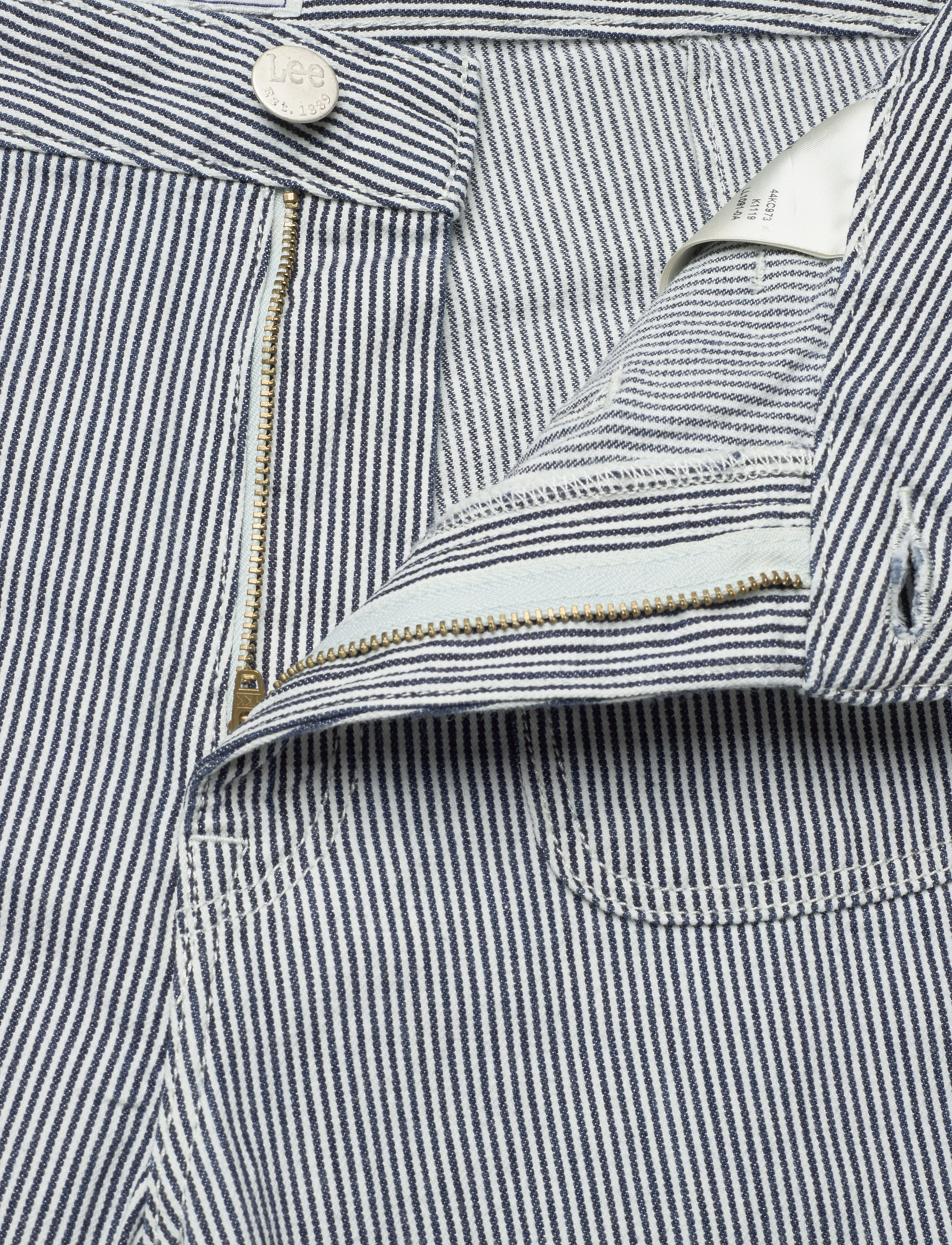 Lee Jeans - PATCHPOCKET WIDE LEG - hickory stripe - 3