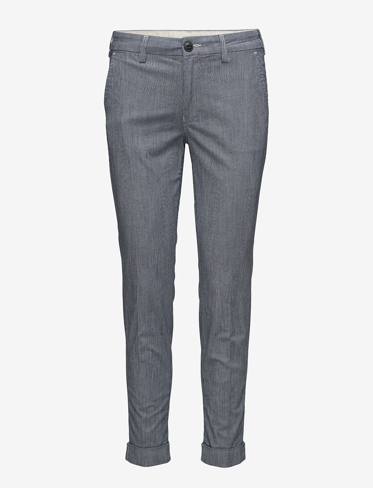 Lee Jeans - SLIM CHINO NAVY PINSTRIPE - navy pinstripe - 0