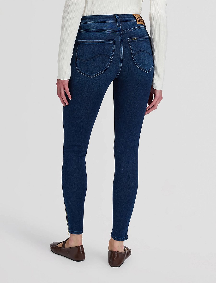 Lee Jeans - SCARLETT HIGH ZIP - slim-fit-jeans - dive deeper - 3