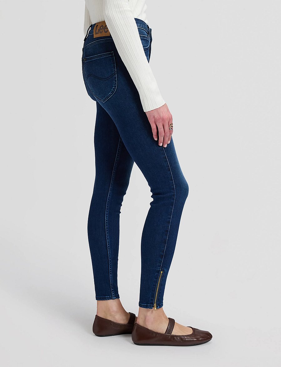 Lee Jeans - SCARLETT HIGH ZIP - slim-fit-jeans - dive deeper - 4