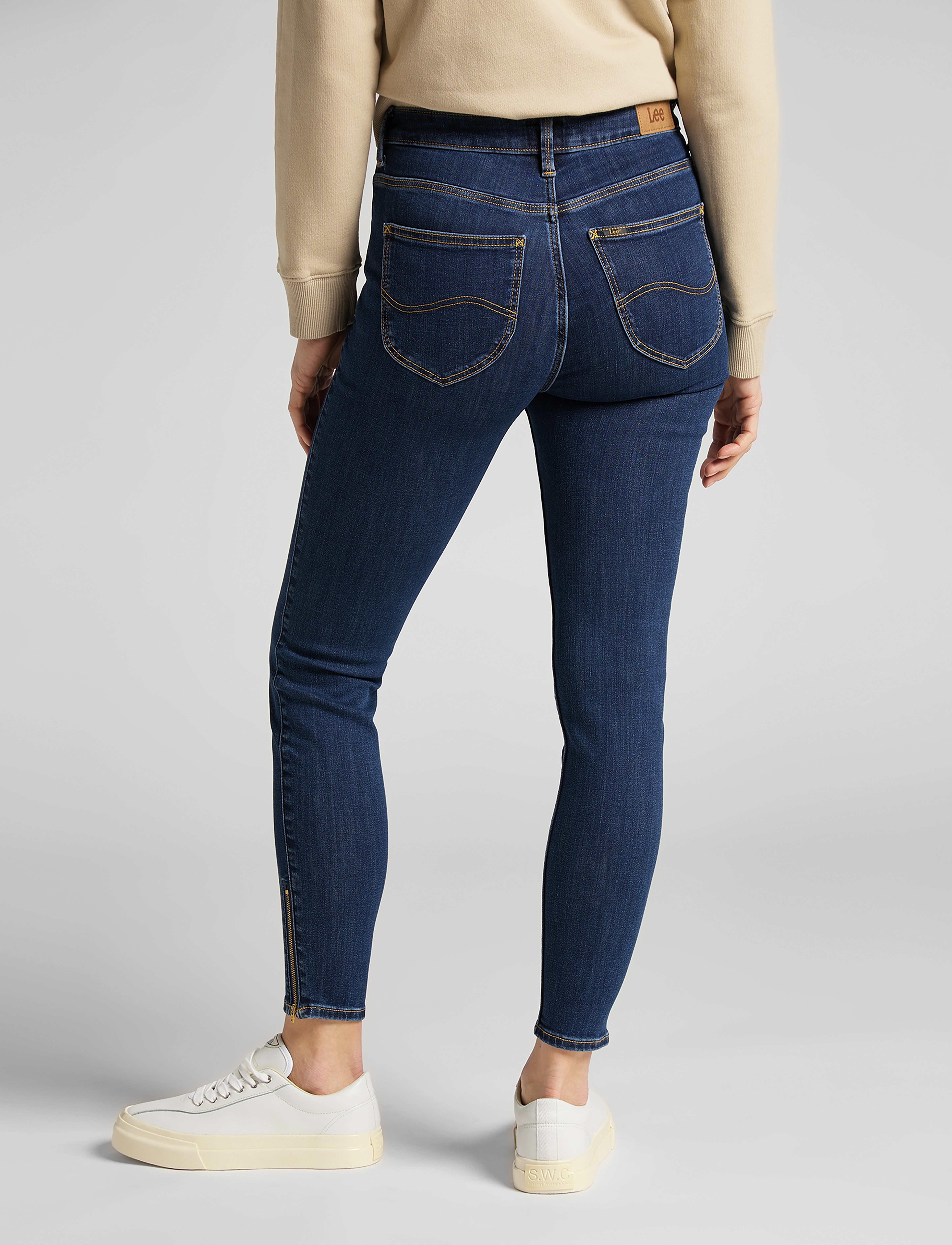 Lee Jeans - SCARLETT HIGH ZIP - skinny jeans - stone travis - 3