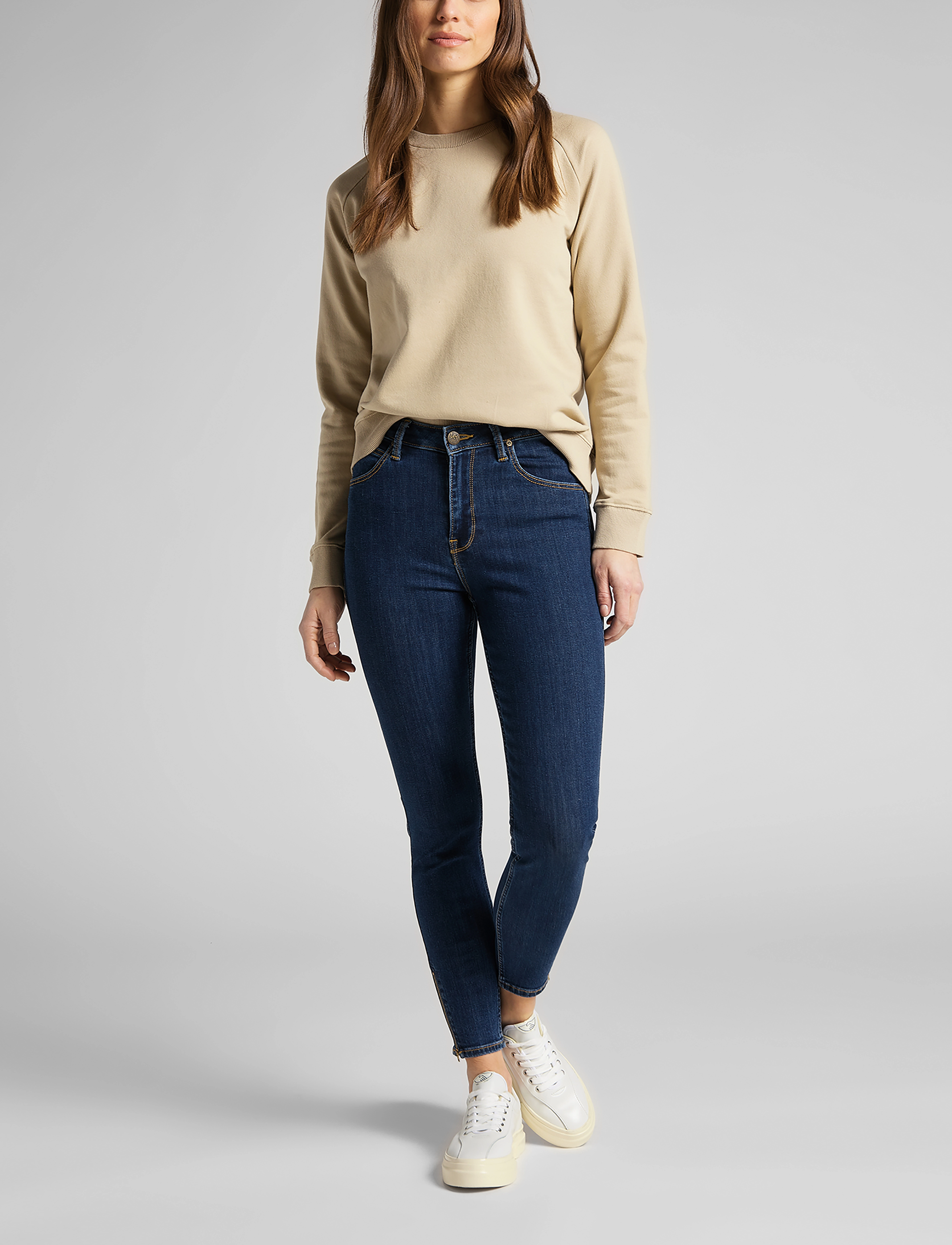 Lee Jeans - SCARLETT HIGH ZIP - skinny jeans - stone travis - 4