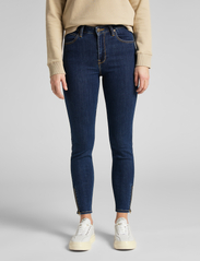 Lee Jeans - SCARLETT HIGH ZIP - siaurėjantys džinsai - stone travis - 5