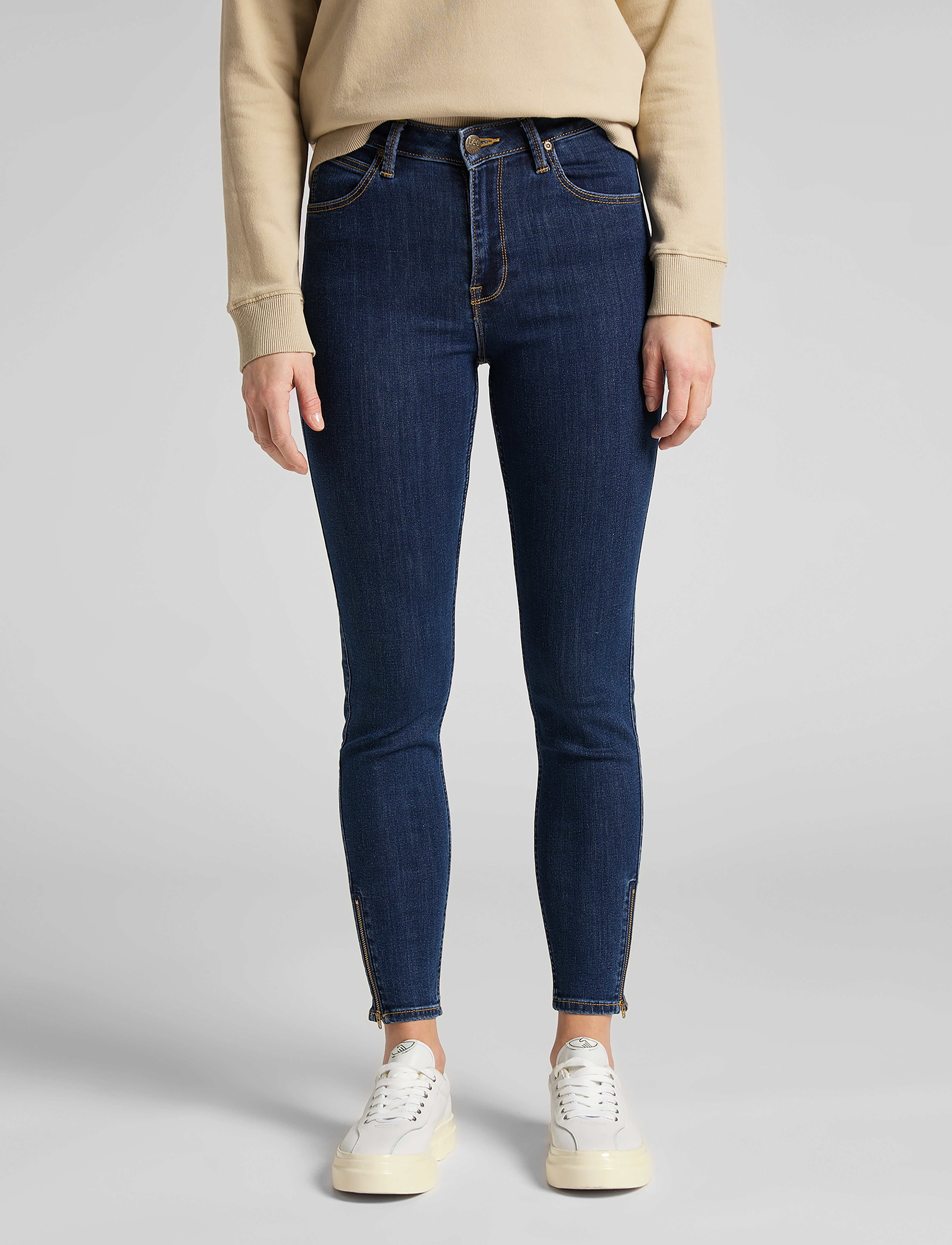 Lee Jeans - SCARLETT HIGH ZIP - skinny jeans - stone travis - 5