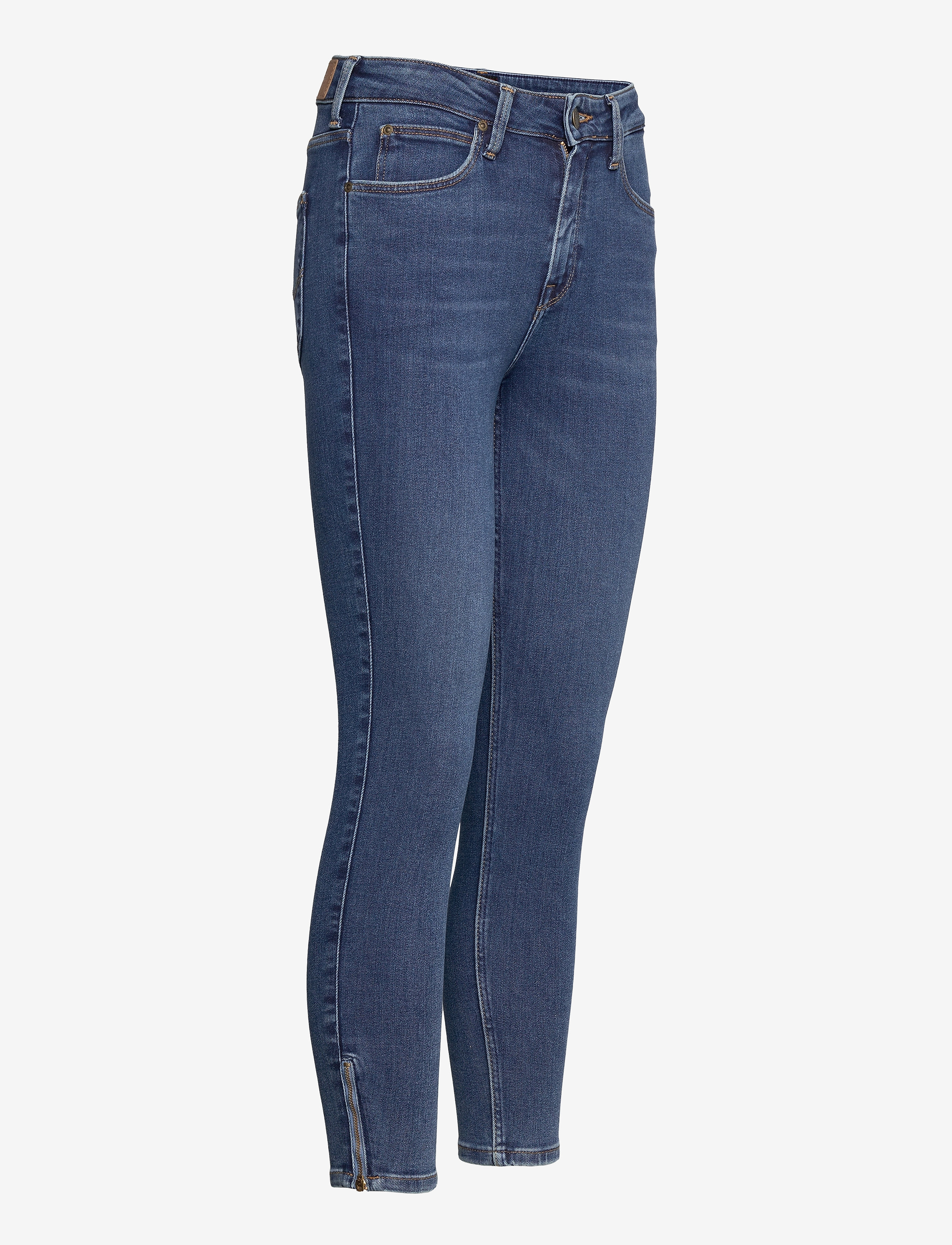 Lee Jeans - SCARLETT HIGH ZIP - siaurėjantys džinsai - mid ely - 4