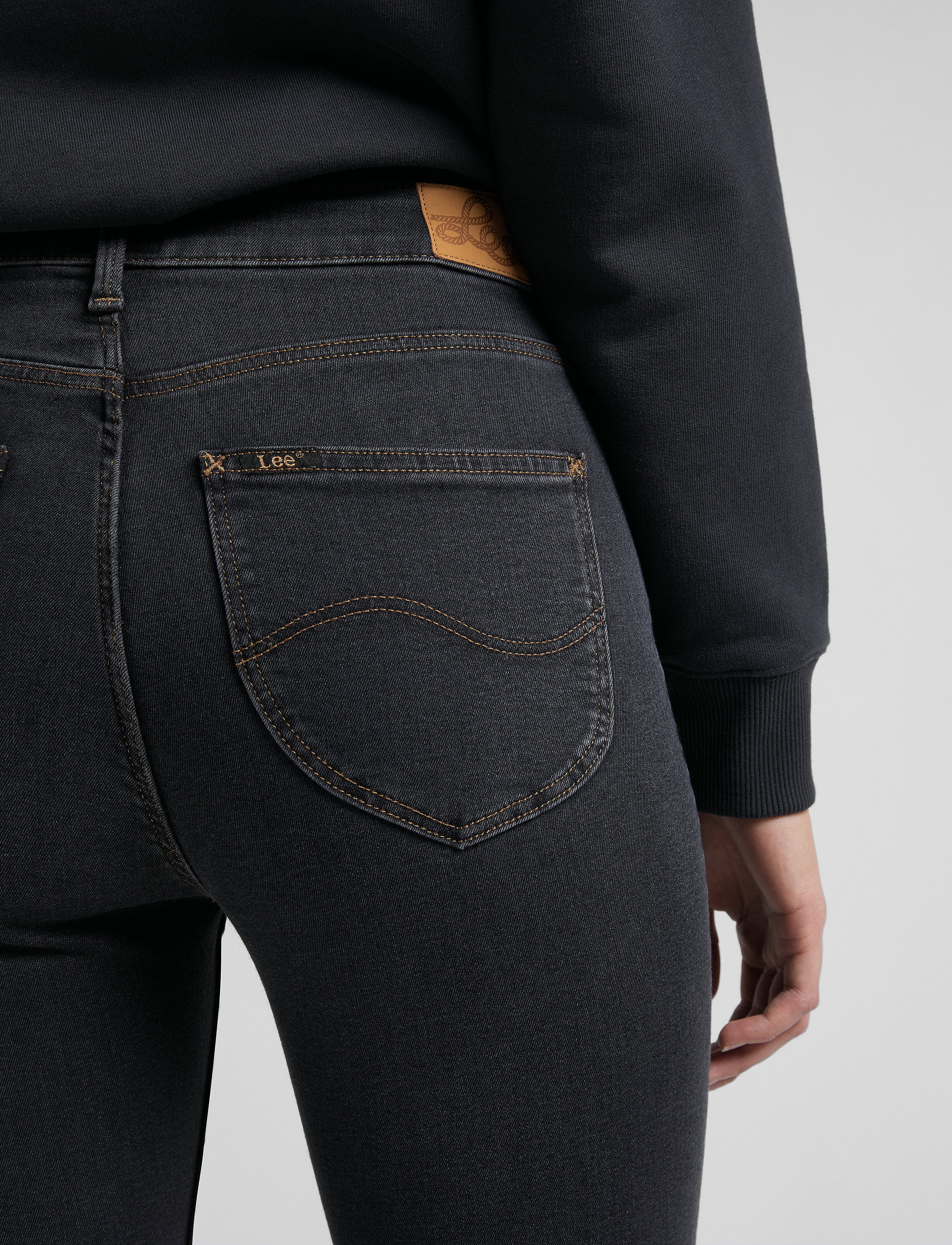 Lee Jeans - SCARLETT HIGH ZIP - washed black - 4