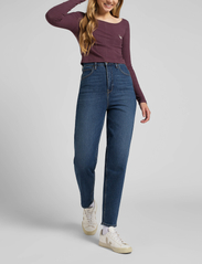 Lee Jeans - STELLA TAPERED - tapered jeans - dark ruby - 4