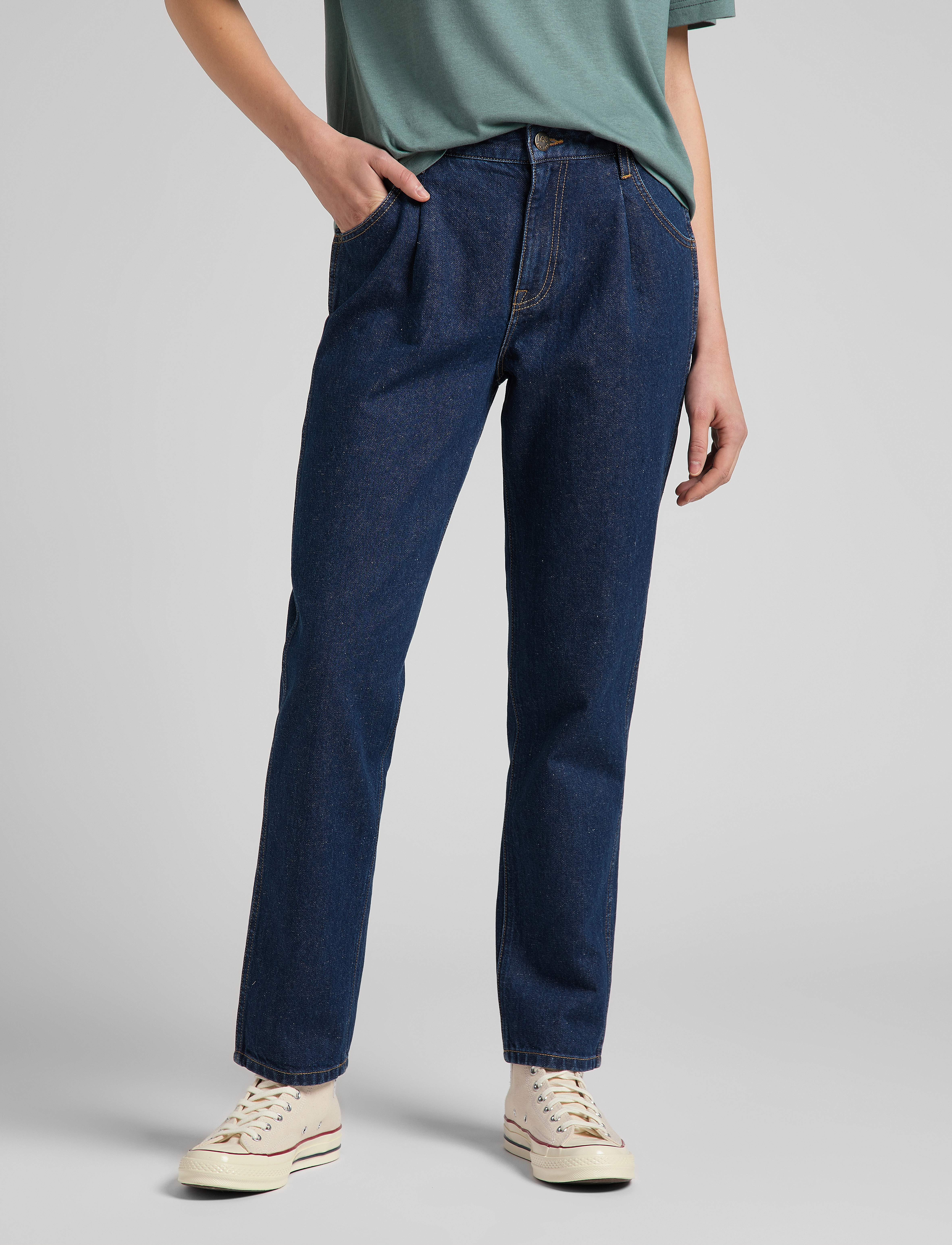 Lee Jeans CAROL PLEATED - Transitional Layering - RINSE / blue