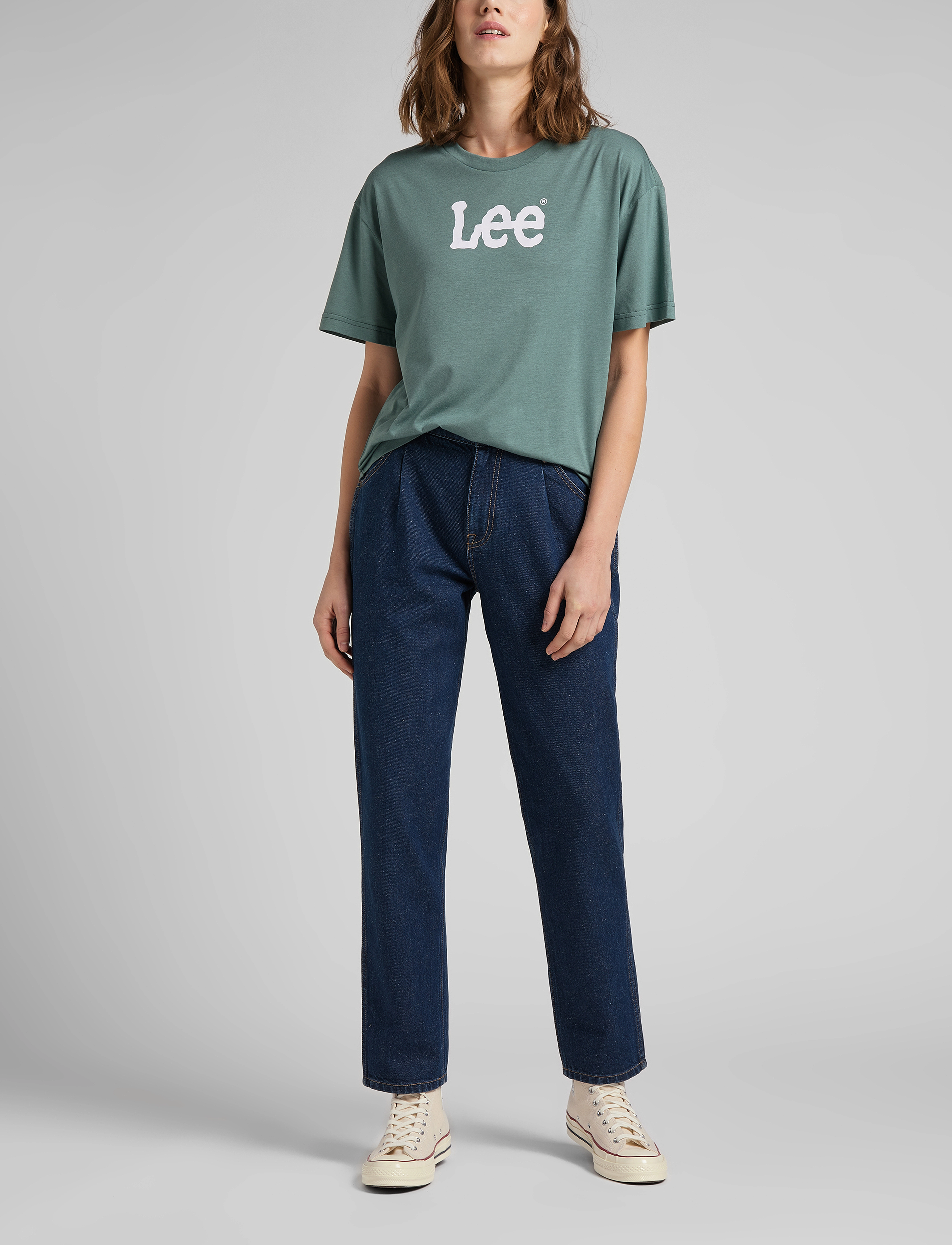 Lee Jeans - CAROL PLEATED - tiesaus kirpimo džinsai - rinse - 4