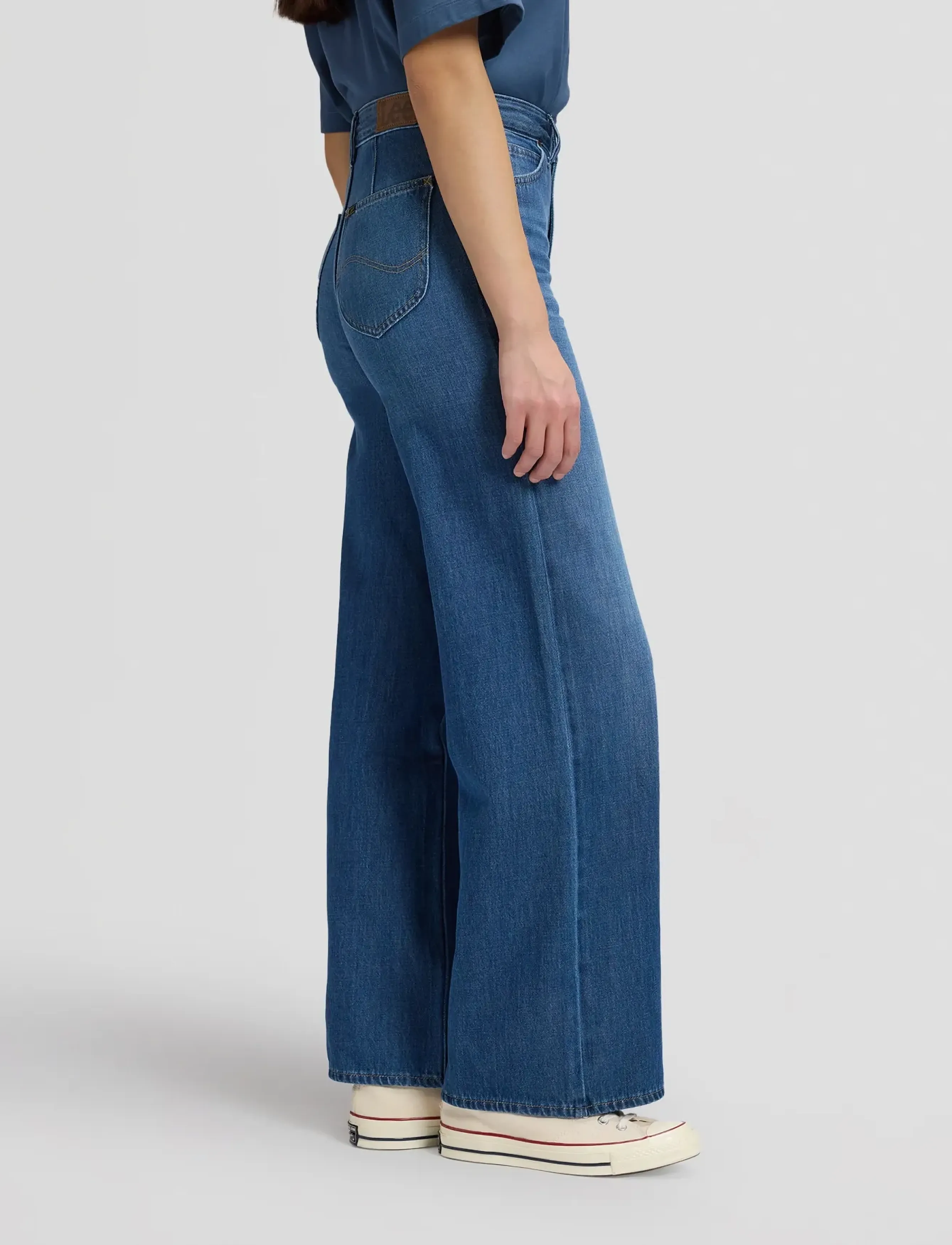 Lee Jeans - STELLA - brede jeans - botanical bliss - 4