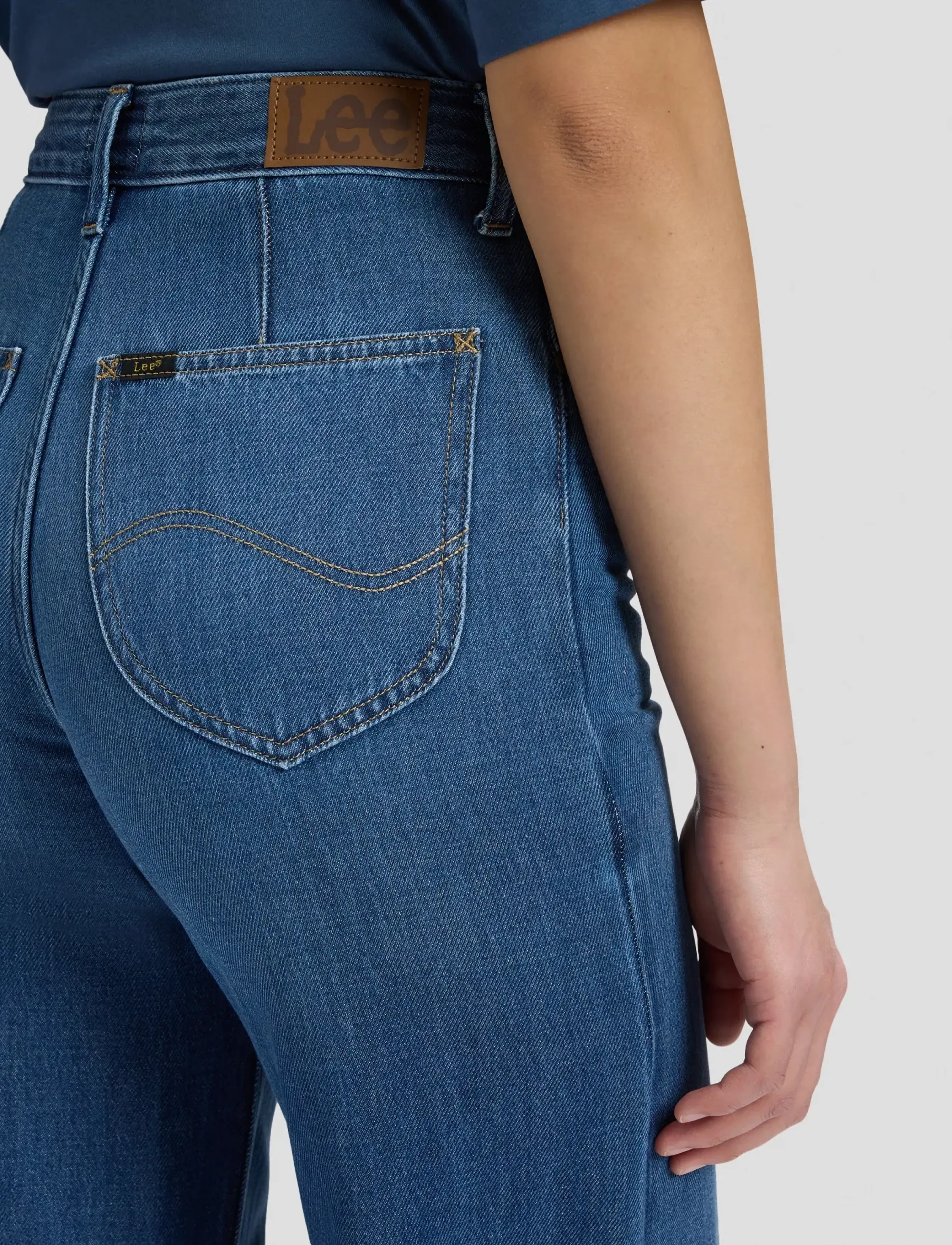Lee Jeans - STELLA - brede jeans - botanical bliss - 5
