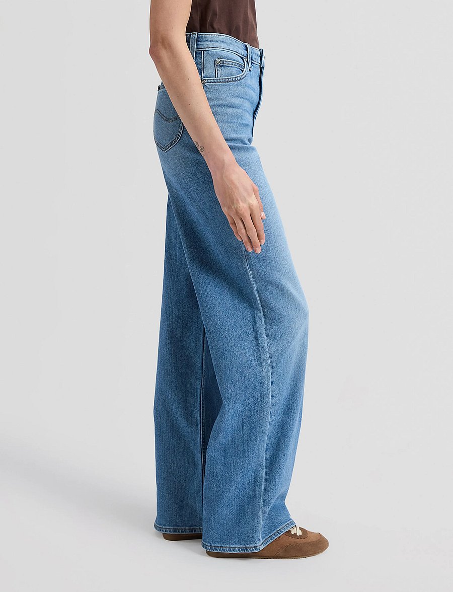 Lee Jeans - STELLA - brede jeans - budding blue - 4