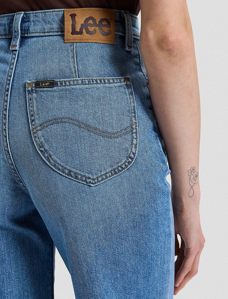 Lee Jeans - STELLA - brede jeans - budding blue - 5
