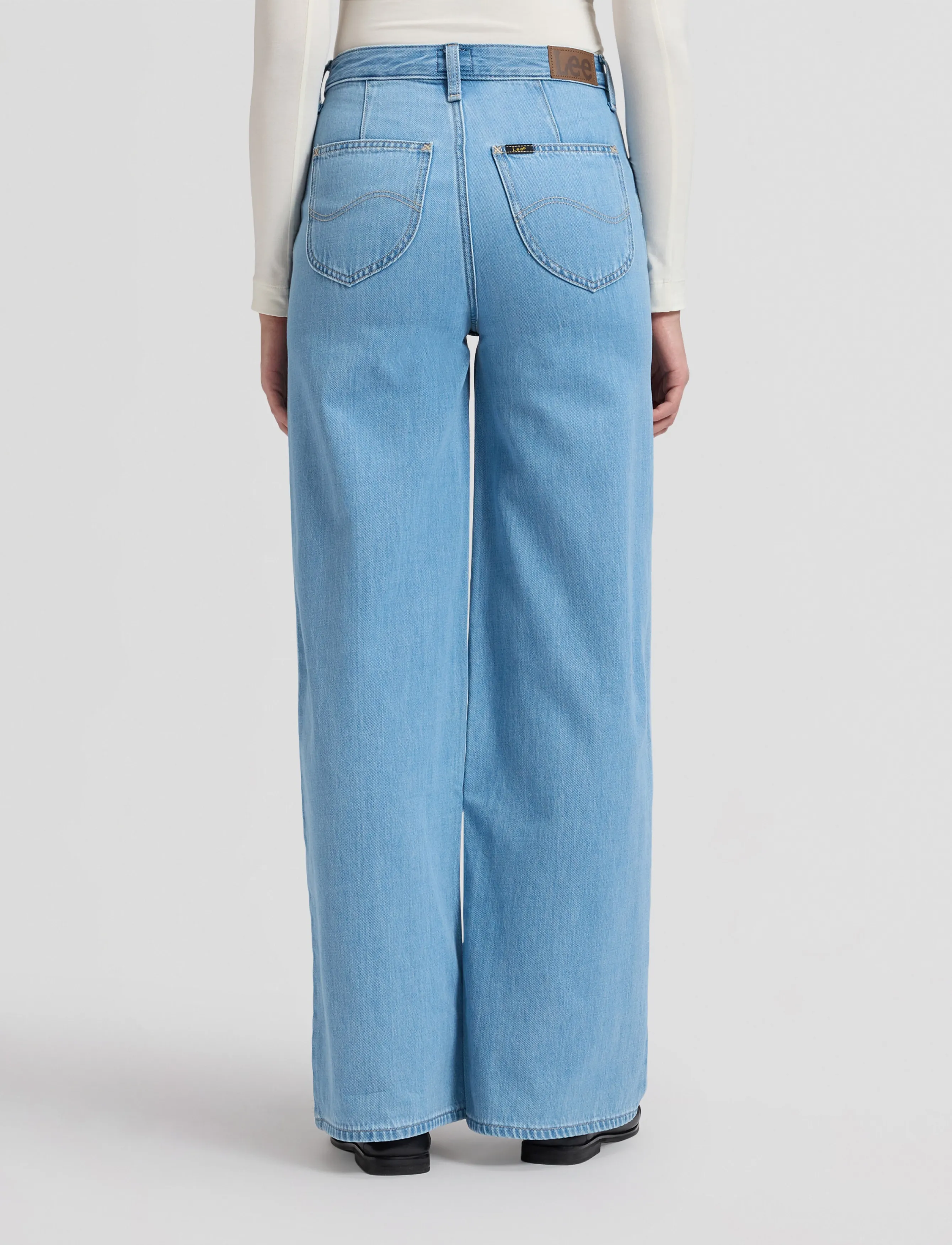 Lee Jeans - STELLA - brede jeans - falling ice - 4