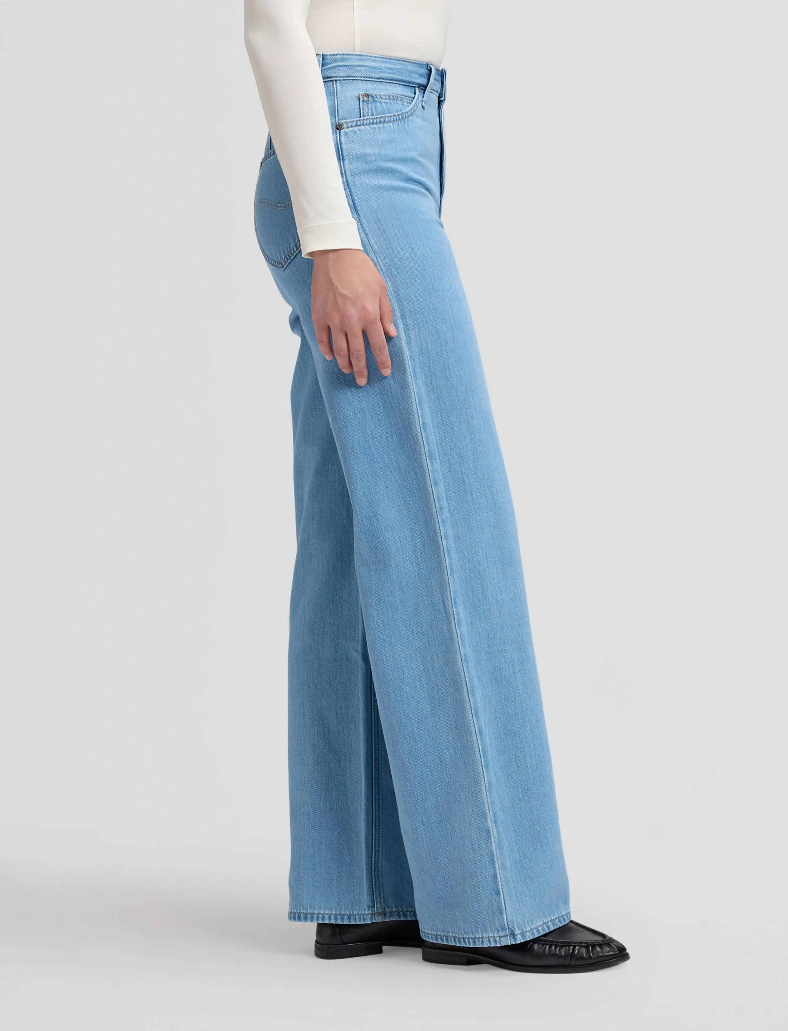 Lee Jeans - STELLA - brede jeans - falling ice - 5