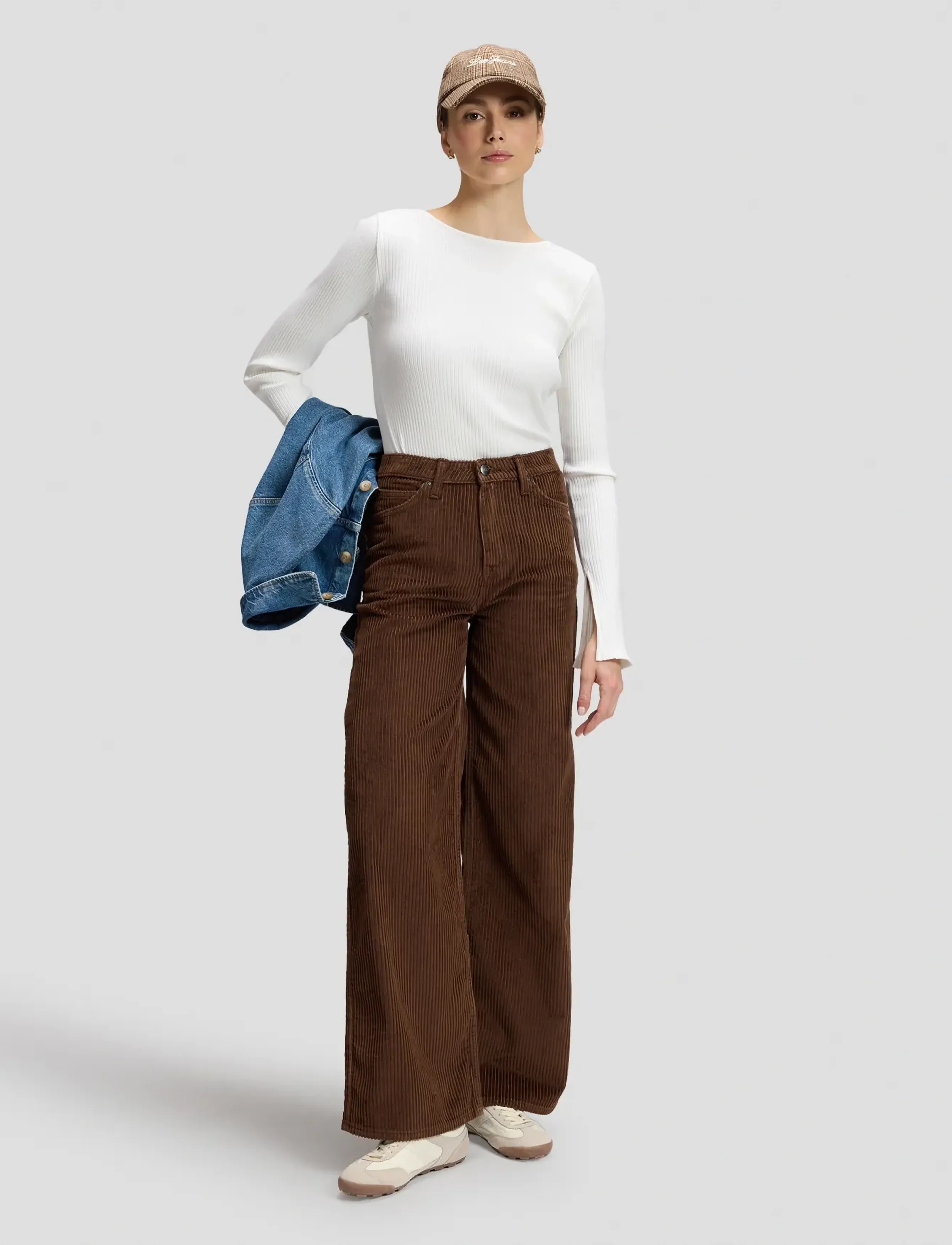 Lee Jeans - STELLA - hosen mit weitem bein - shaved chocolate - 2