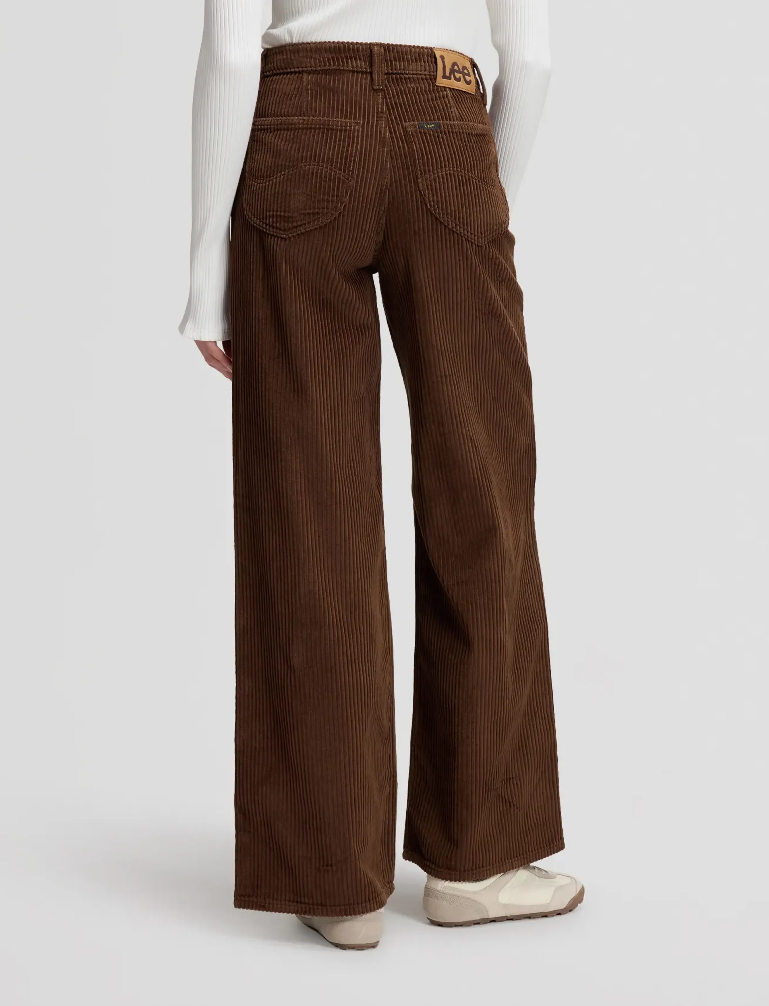 Lee Jeans - STELLA - hosen mit weitem bein - shaved chocolate - 3