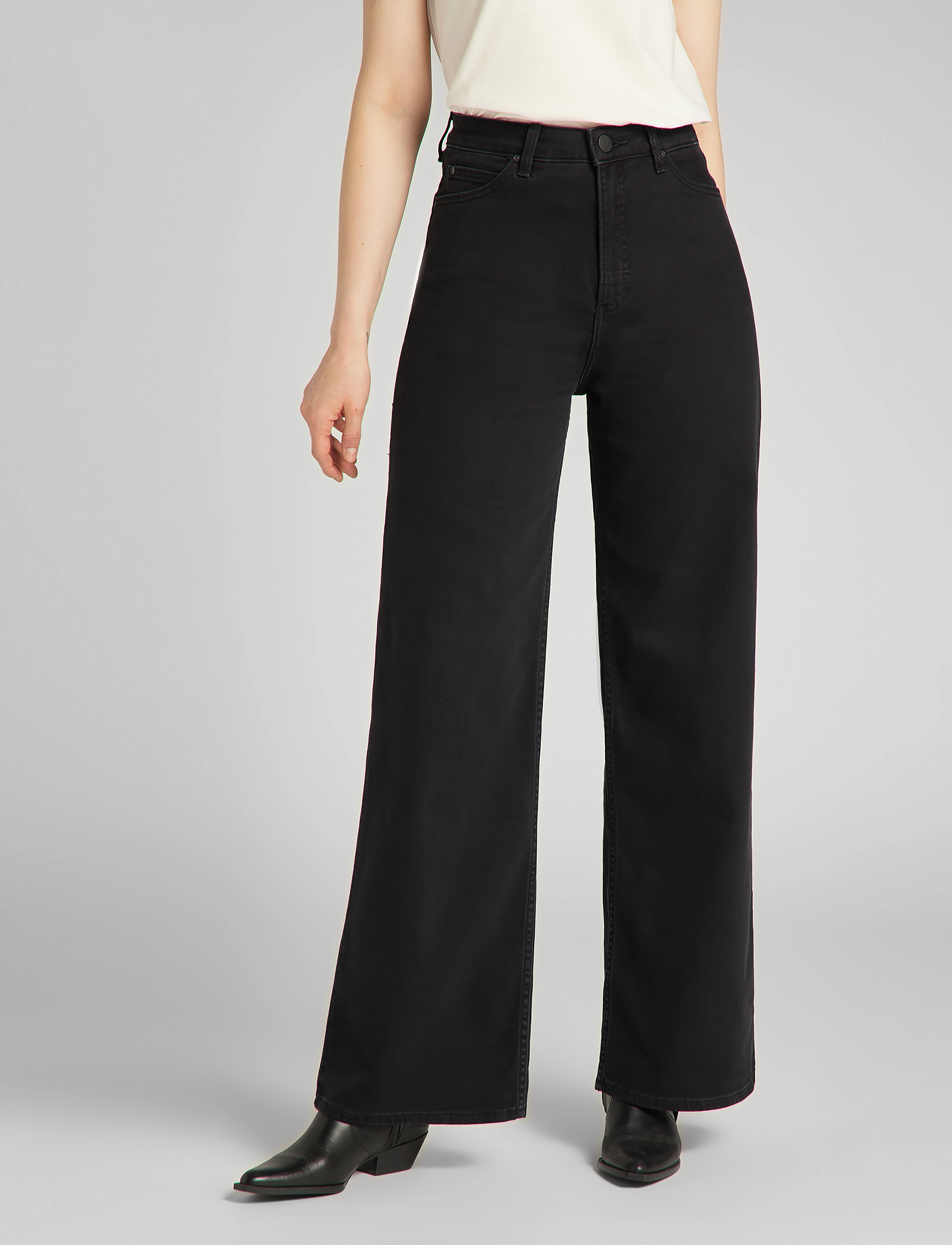 Lee Jeans - STELLA A LINE - black parker - 2