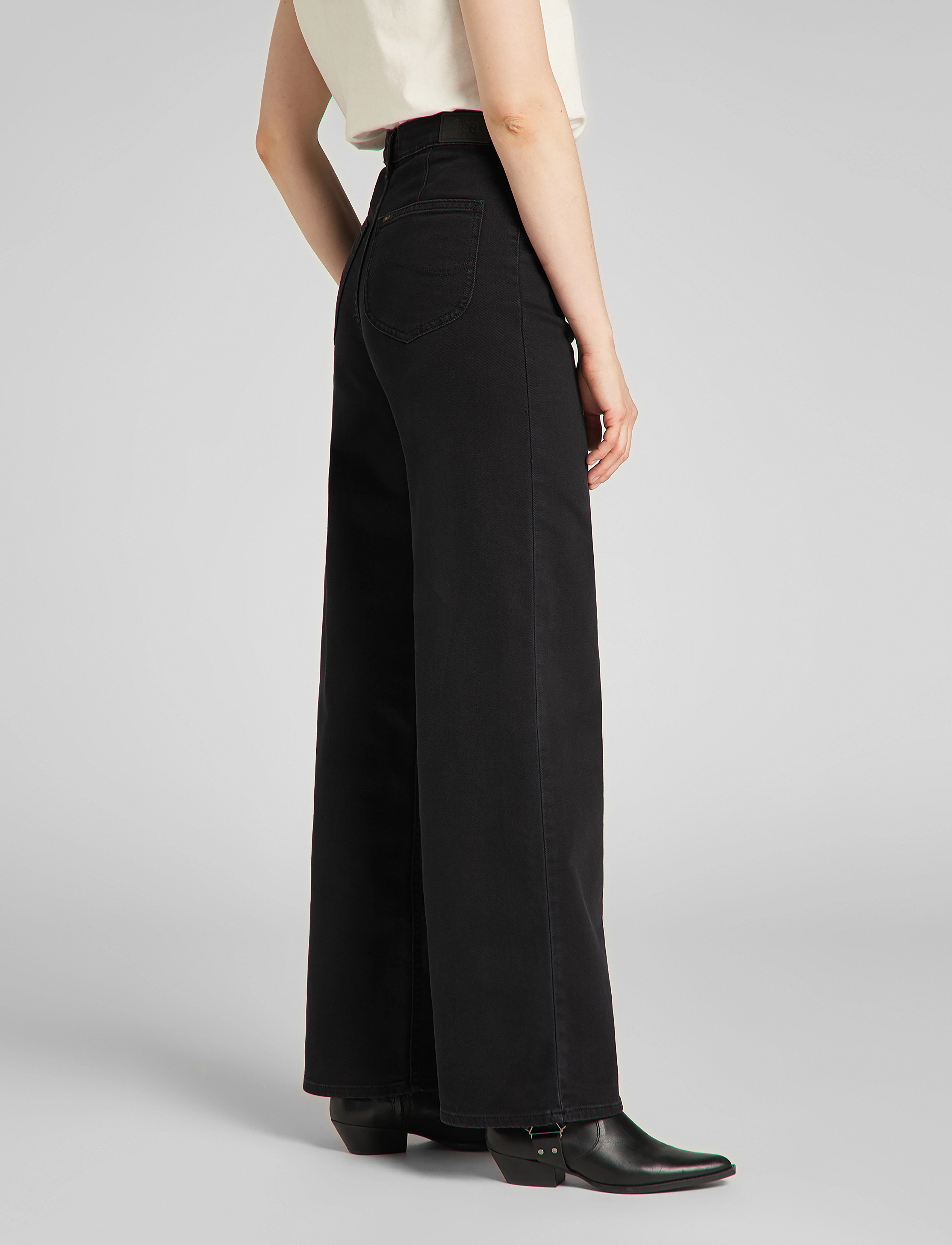 Lee Jeans - STELLA A LINE - black parker - 5