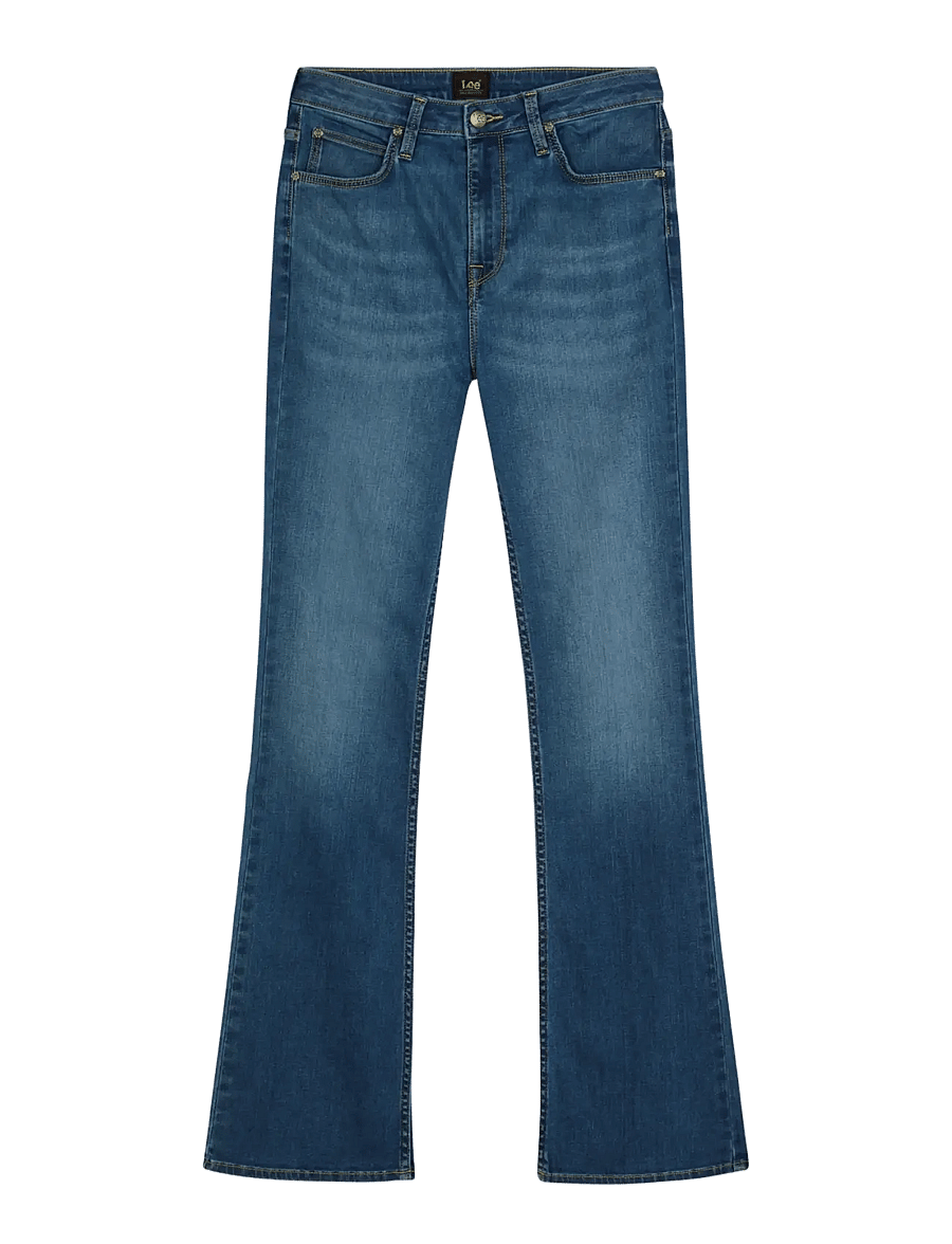 Lee Jeans - BREESE BOOT - bootcut jeans - mid worn in - 1