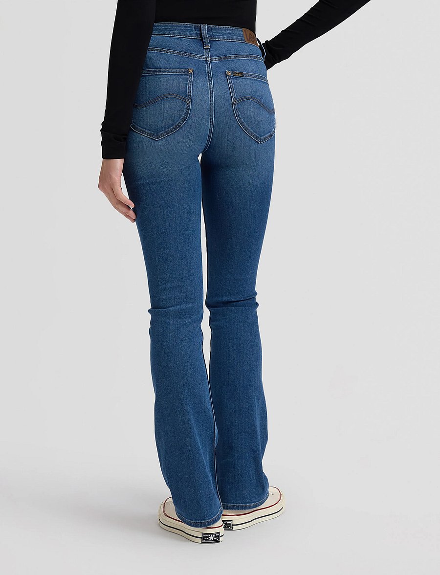 Lee Jeans - BREESE BOOT - bootcut jeans - mid worn in - 3