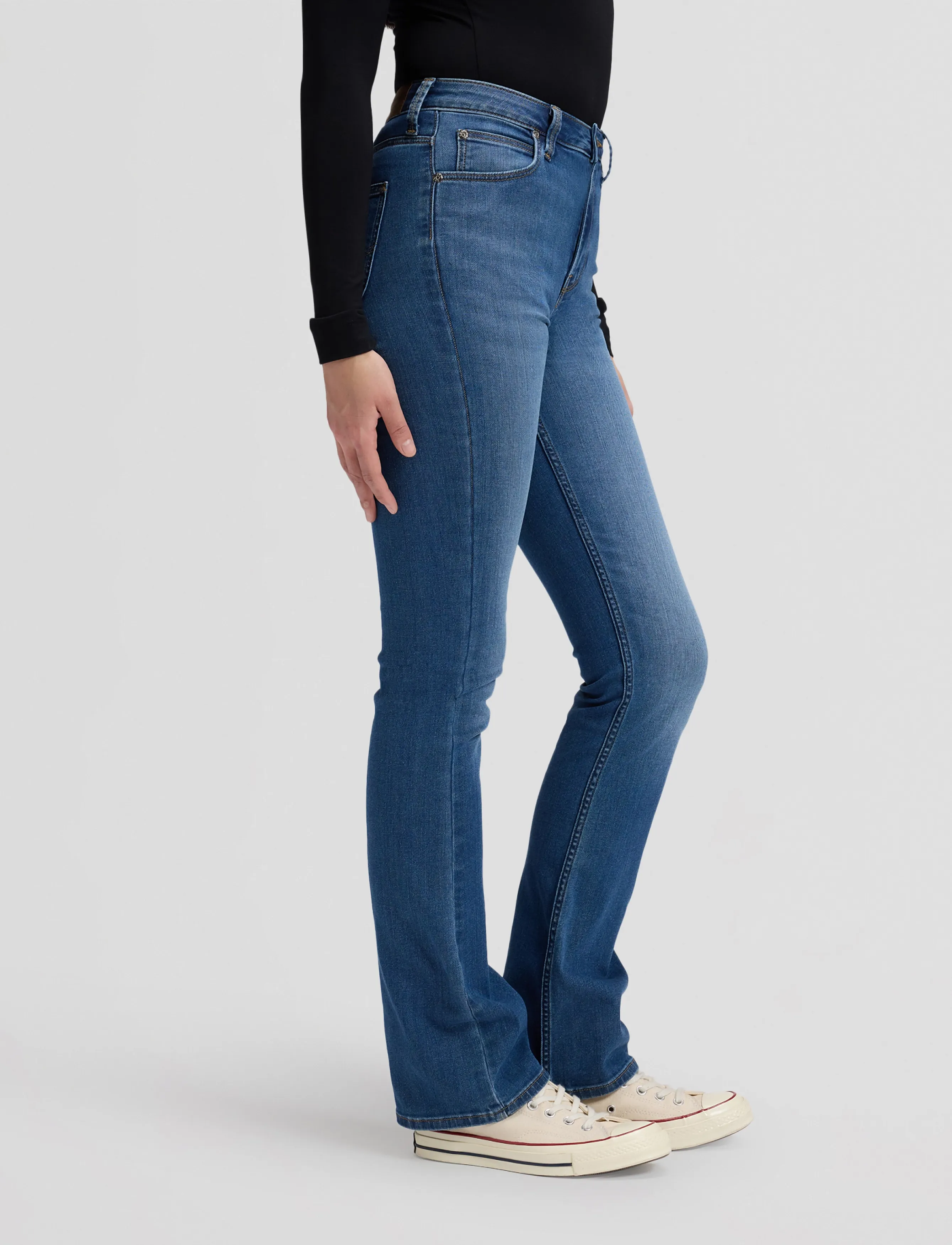 Lee Jeans - BREESE BOOT - bootcut jeans - mid worn in - 4