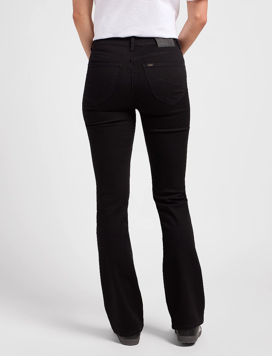 Lee Jeans - BREESE BOOT - alt laienevad teksad - black rinse - 3