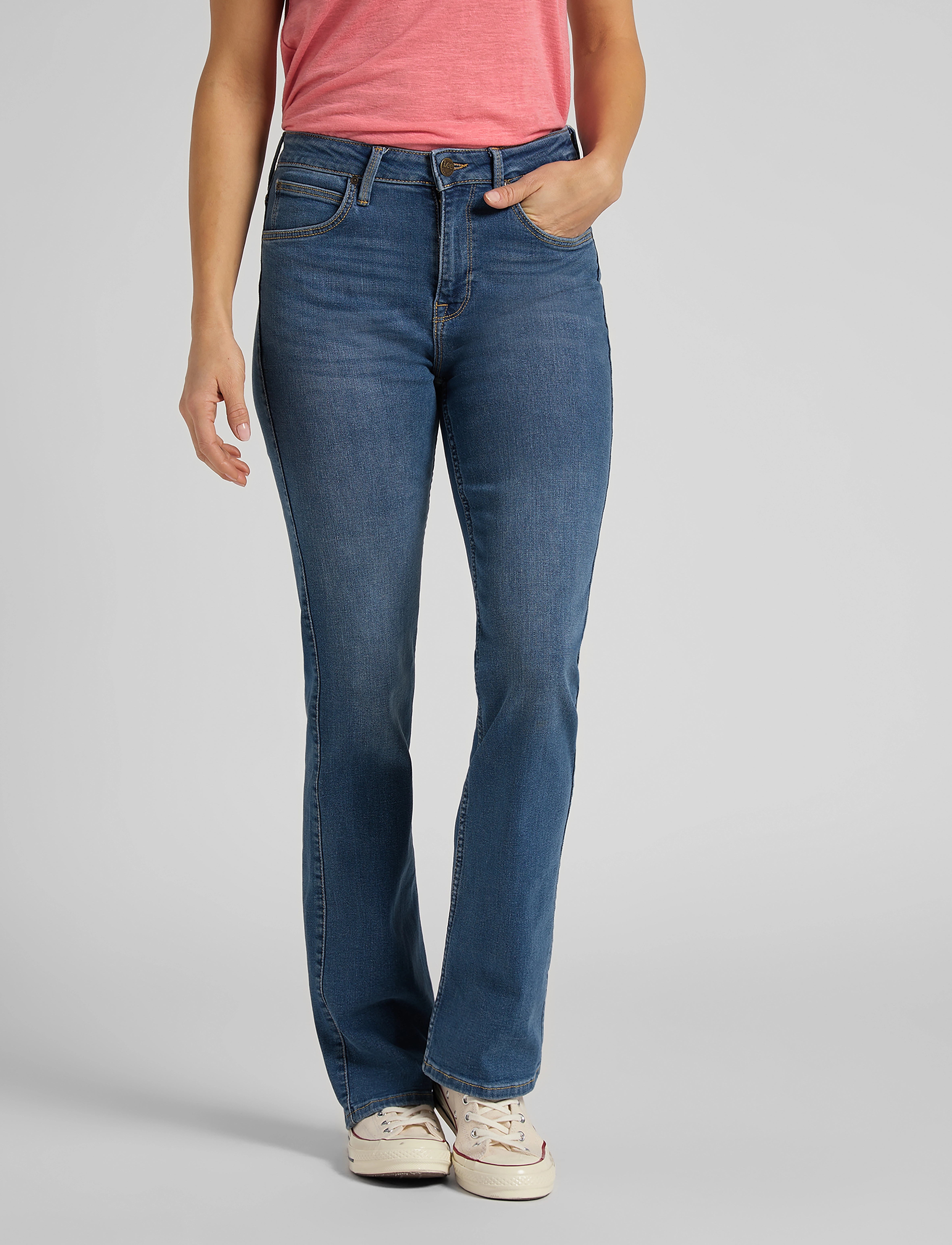 Lee Jeans Breese Boot, 25 x 31, Jeans, Blau - Boot Cut, Frauen