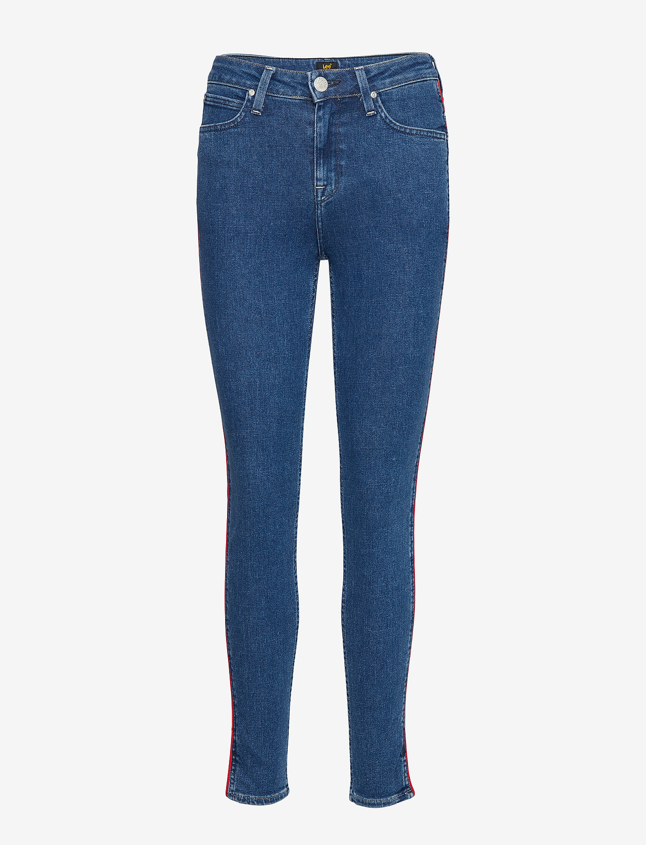 Lee Jeans - SCARLETT PIPING - skinny jeans - red stowe - 0