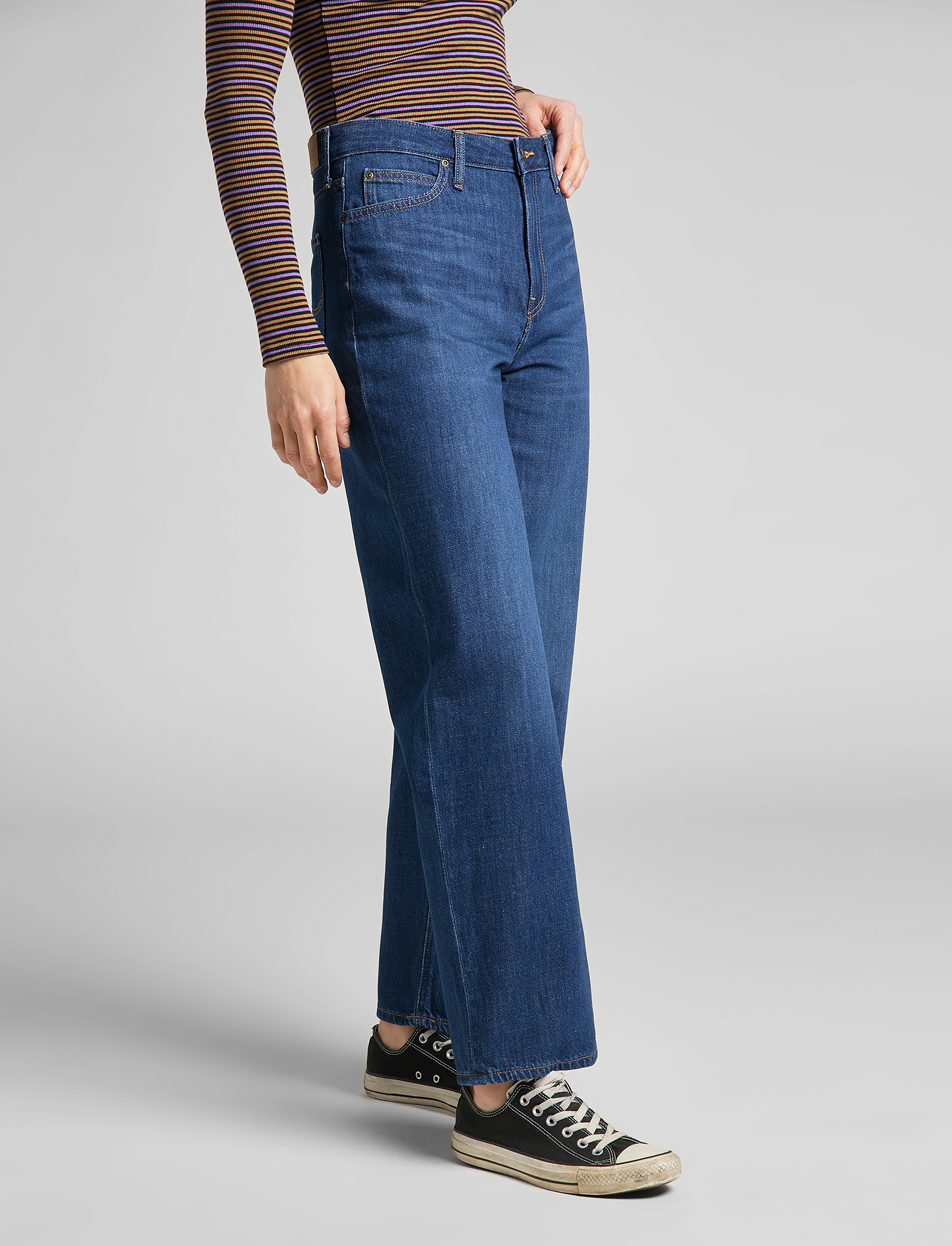 Lee Jeans - WIDE LEG LONG - mid harper - 4