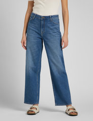 Lee Jeans - WIDE LEG LONG - spodnie szerokie - used alton - 2