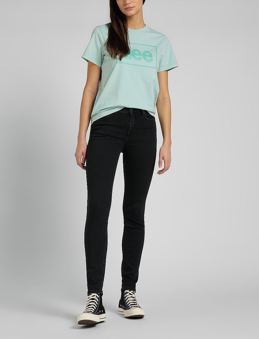 Lee Jeans - FOREVERFIT - liibuvad teksad - black avery - 0