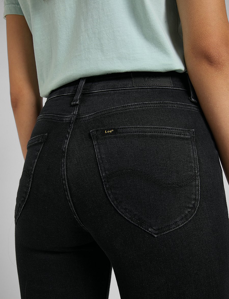Lee Jeans - FOREVERFIT - liibuvad teksad - black avery - 4