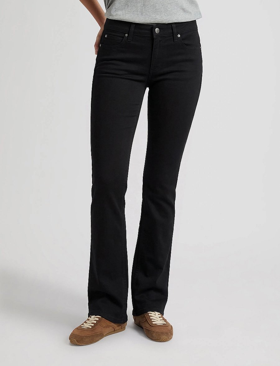 Lee Jeans - JESSICA - brede jeans - black rinse - 0
