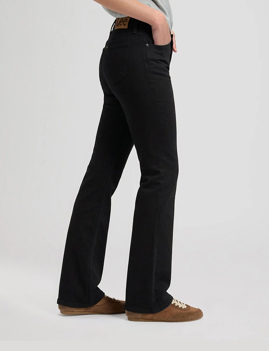 Lee Jeans - JESSICA - brede jeans - black rinse - 4