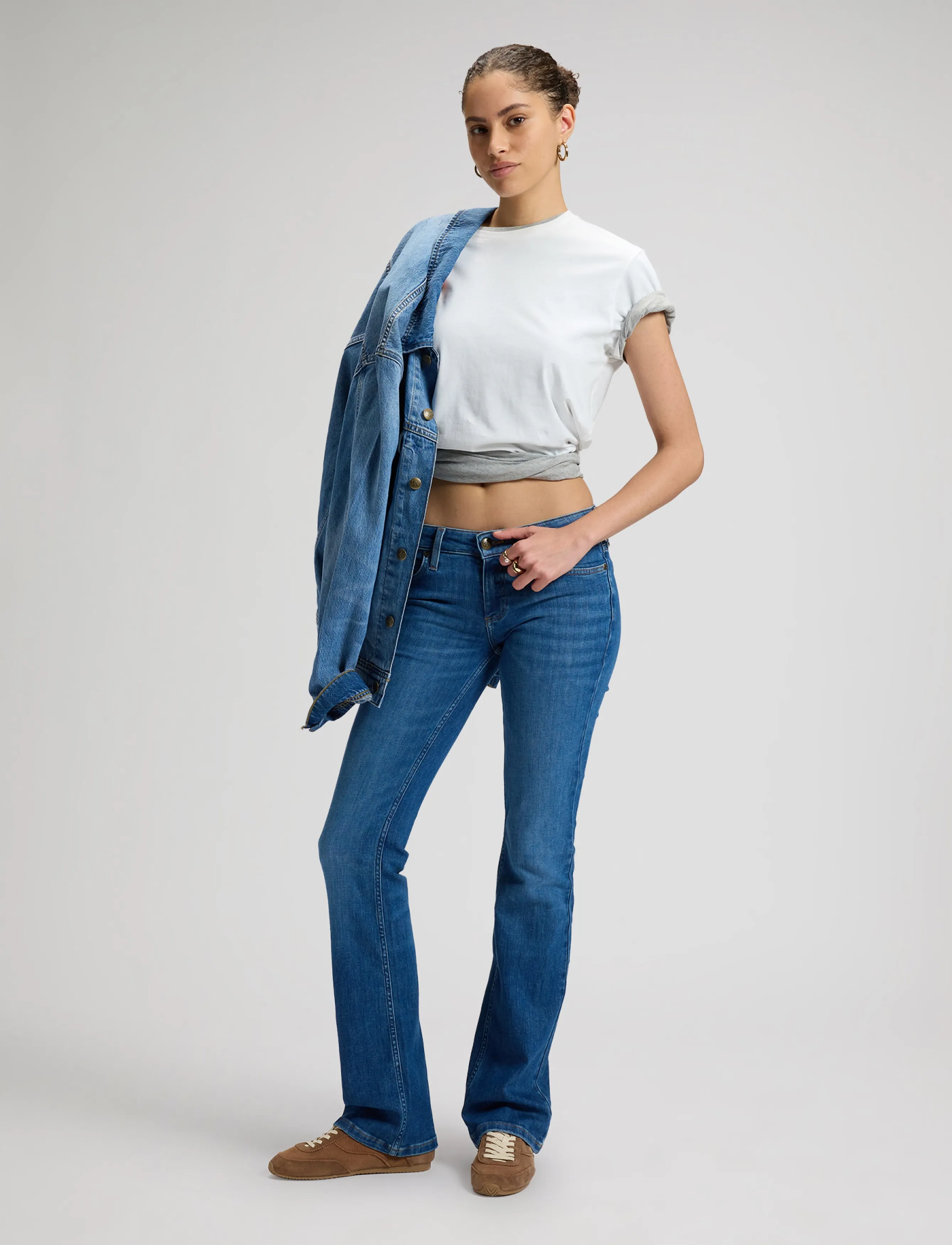 Lee Jeans - JESSICA - hosen mit weitem bein - indigo peak - 3