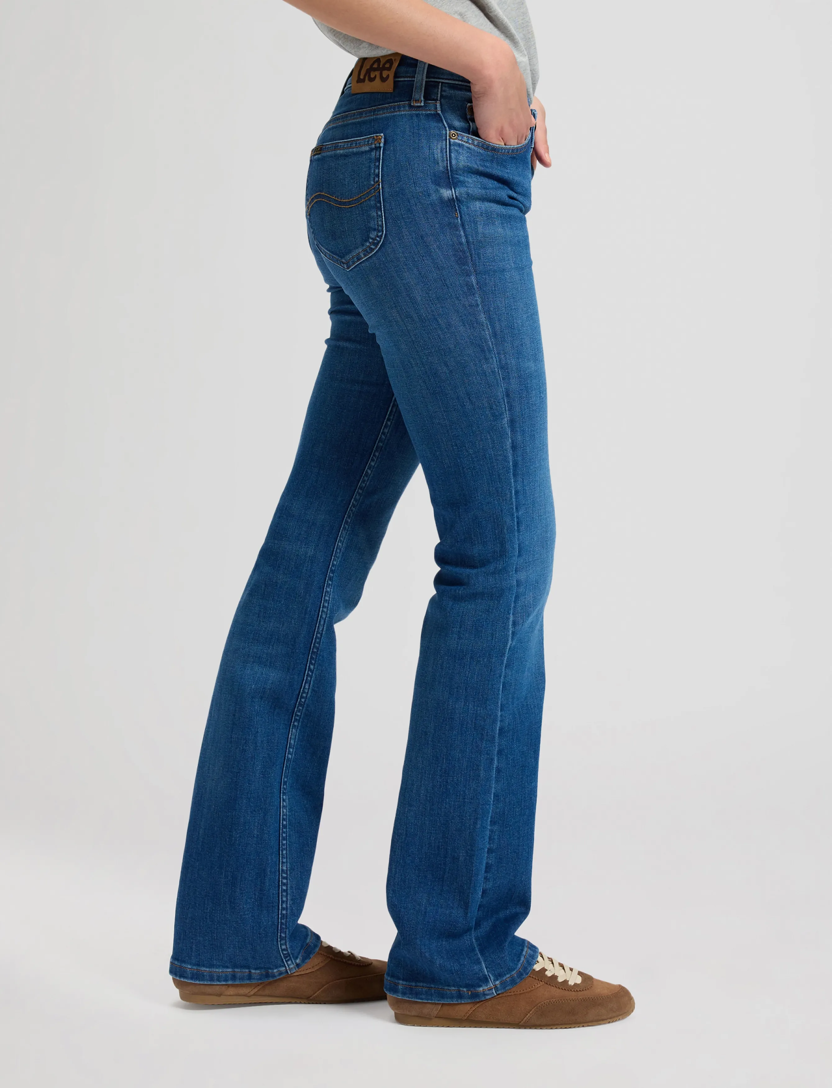 Lee Jeans - JESSICA - hosen mit weitem bein - indigo peak - 4