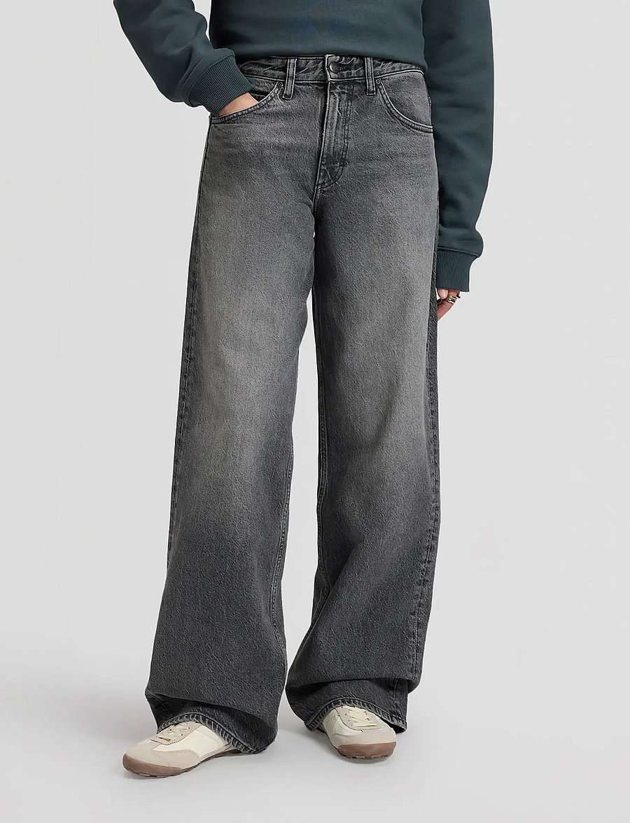 Lee Jeans - RIDER LOOSE - laia säärega teksad - deep dark space - 2