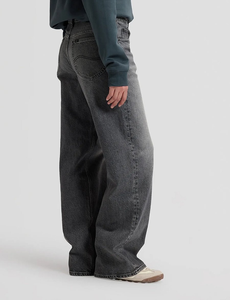 Lee Jeans - RIDER LOOSE - laia säärega teksad - deep dark space - 4