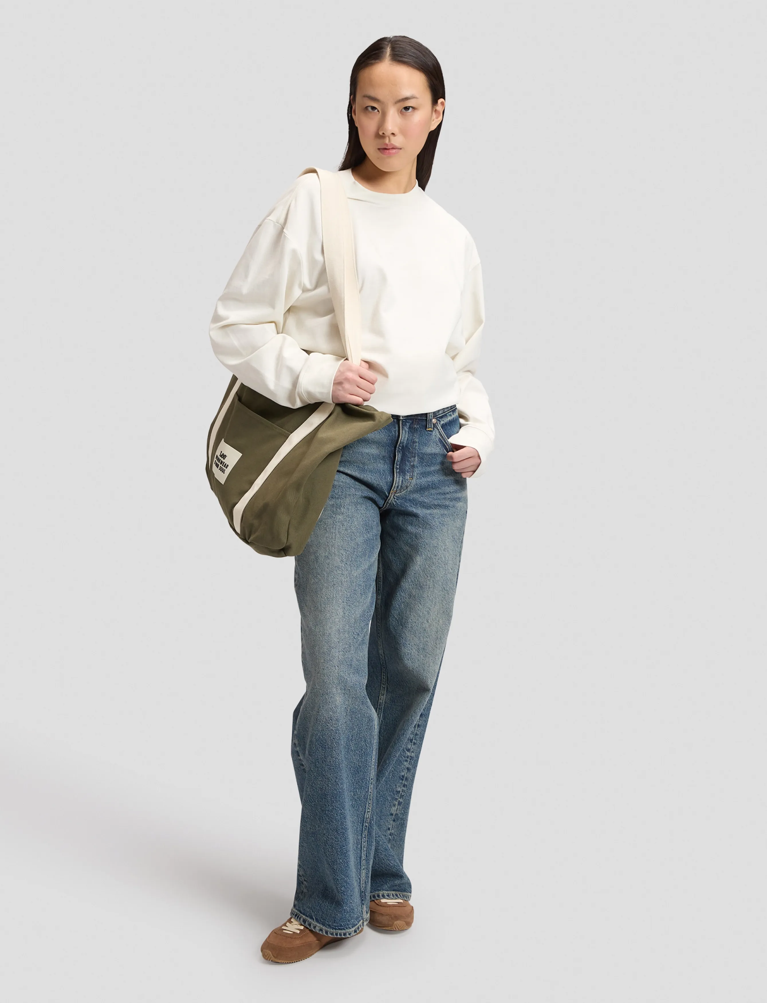 Lee Jeans Rider Loose, Kvinder, Løse Jeans, Blå, Str: 30 x 31
